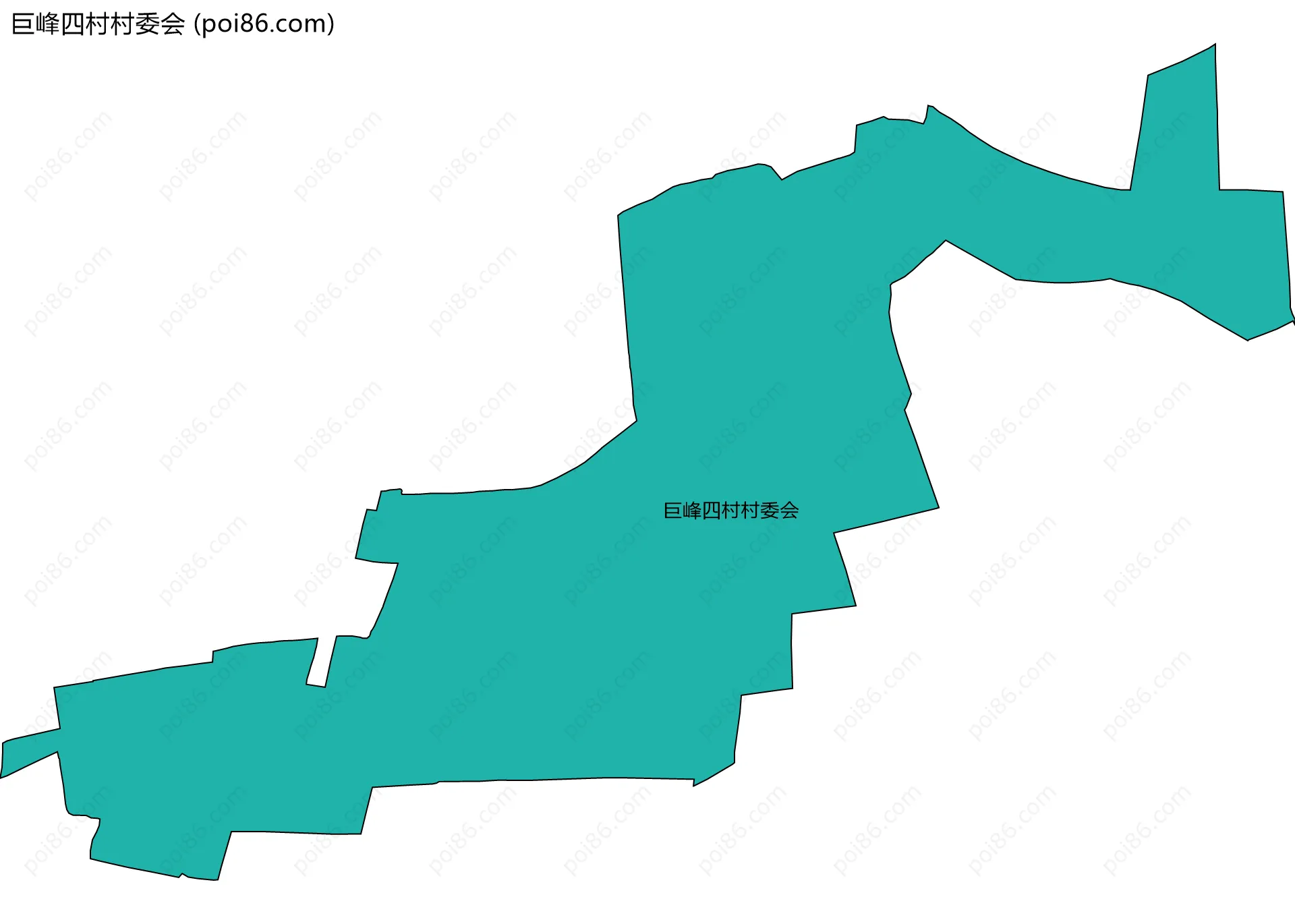 巨峰四村村委会边界地图