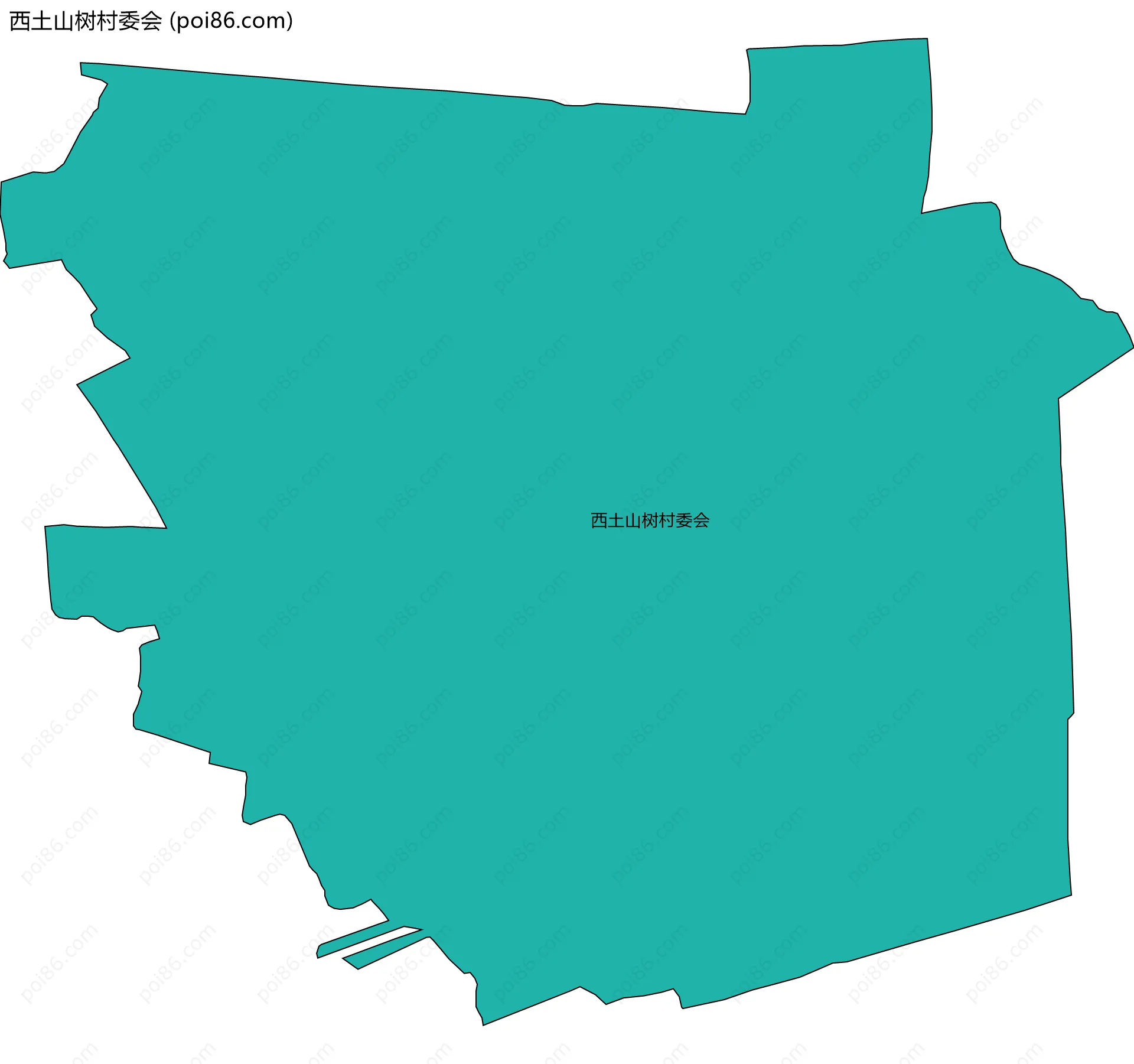 西土山树村委会边界地图