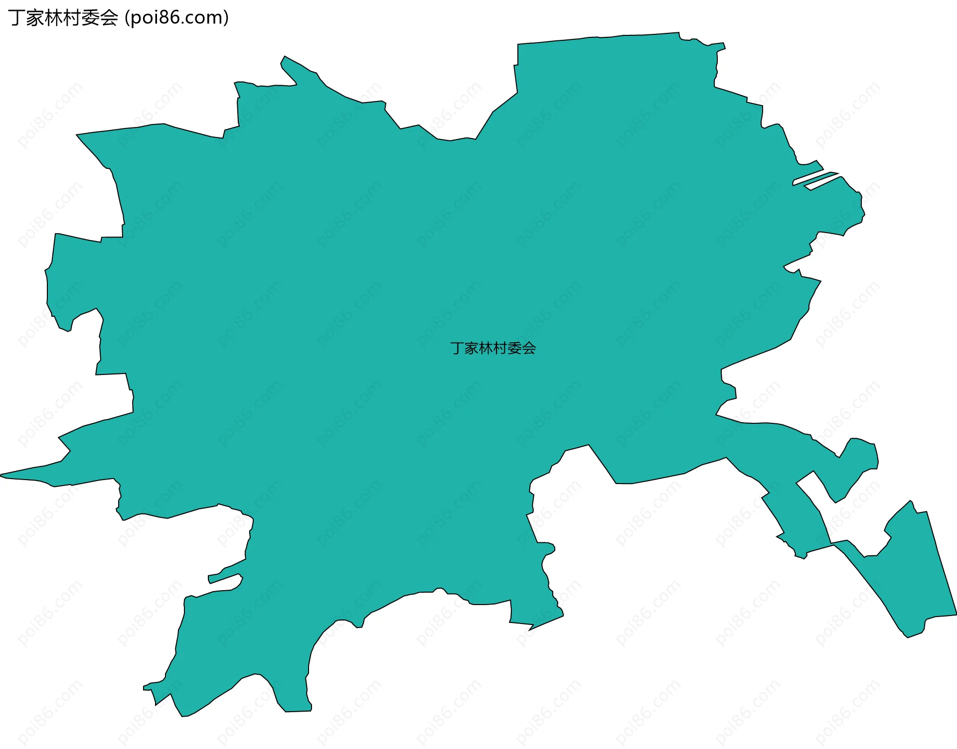 丁家林村委会边界地图