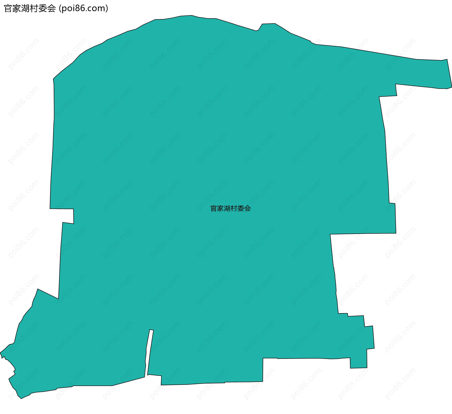 官家湖村委会边界地图