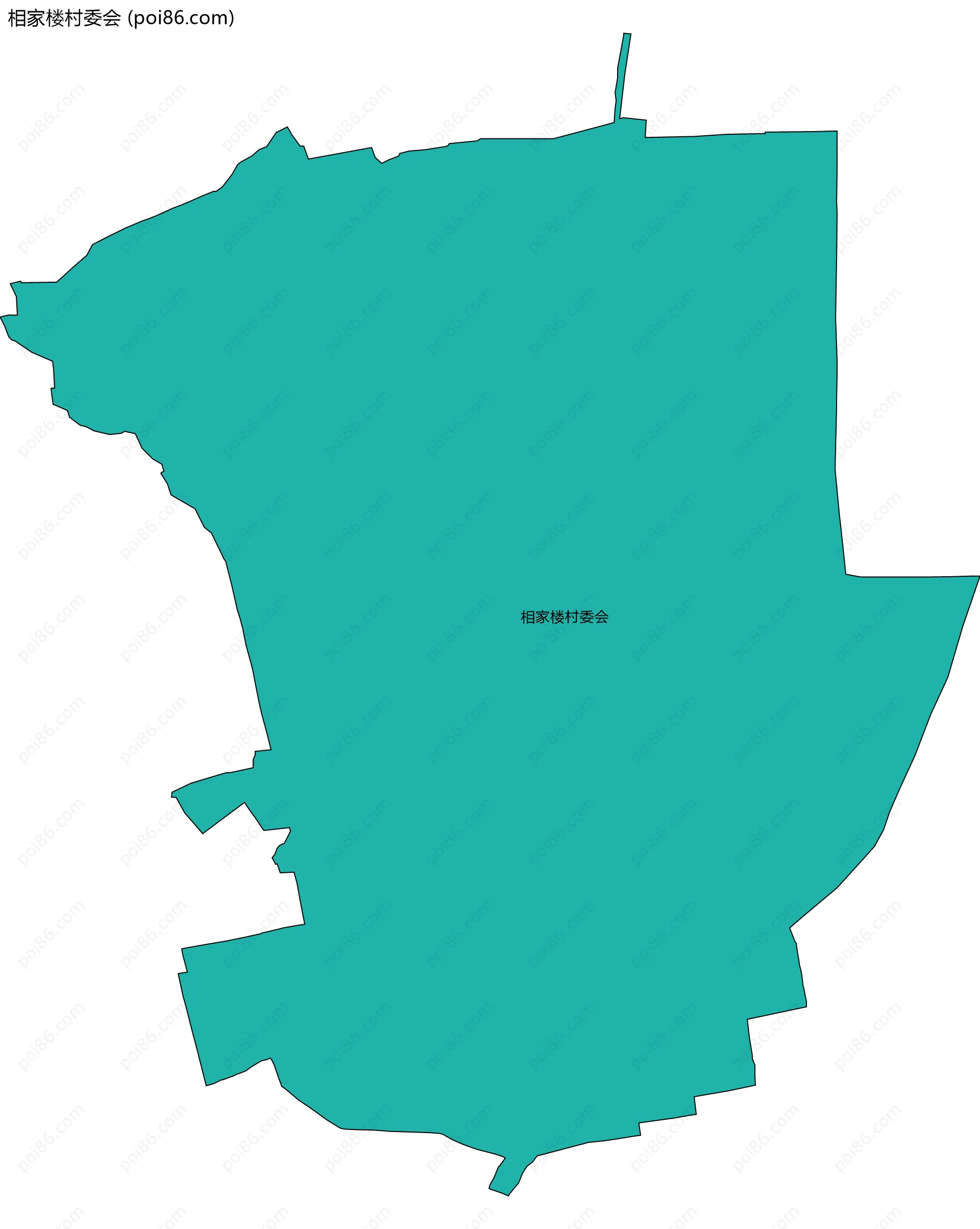 相家楼村委会边界地图