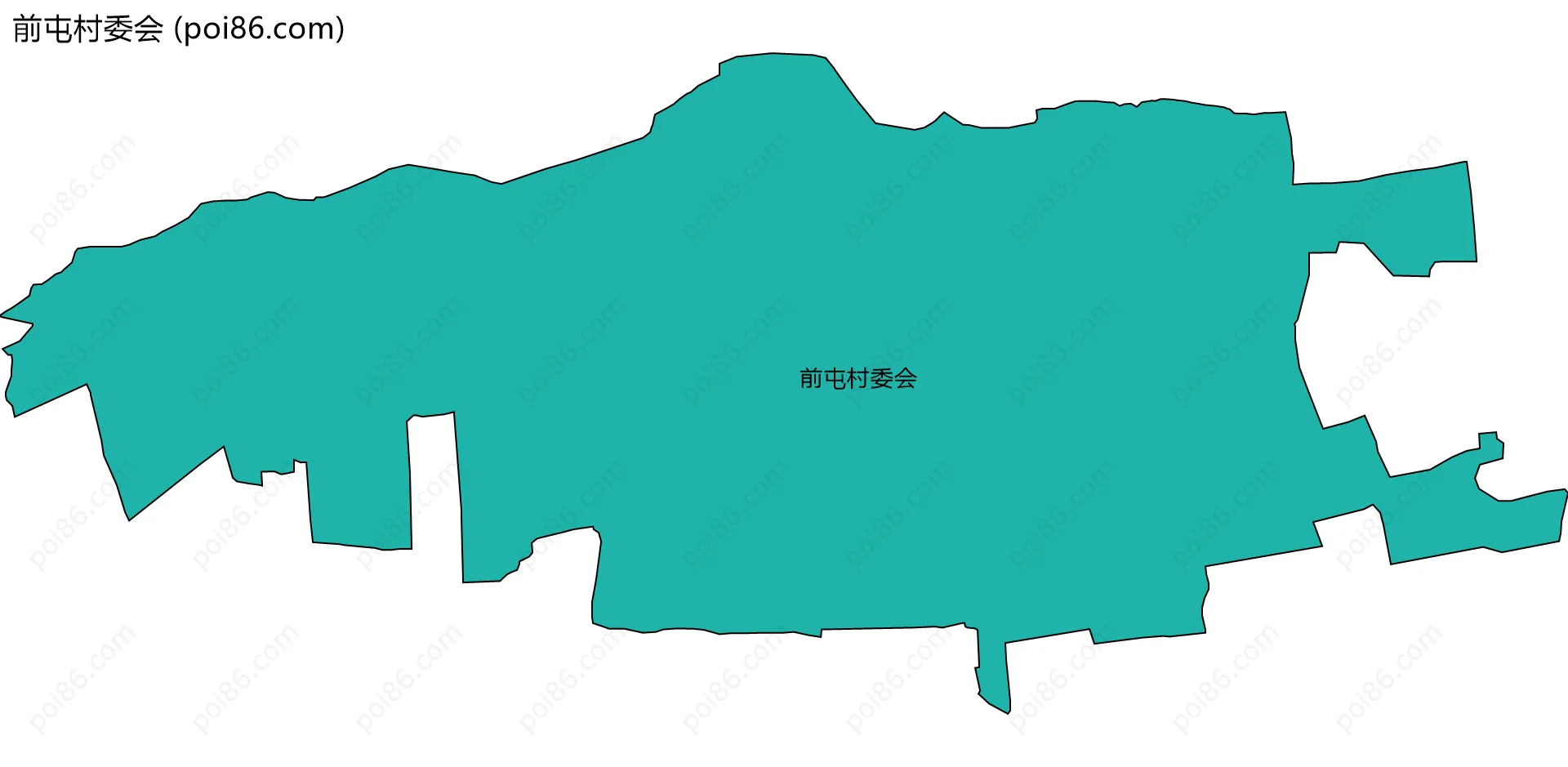 前屯村委会边界地图