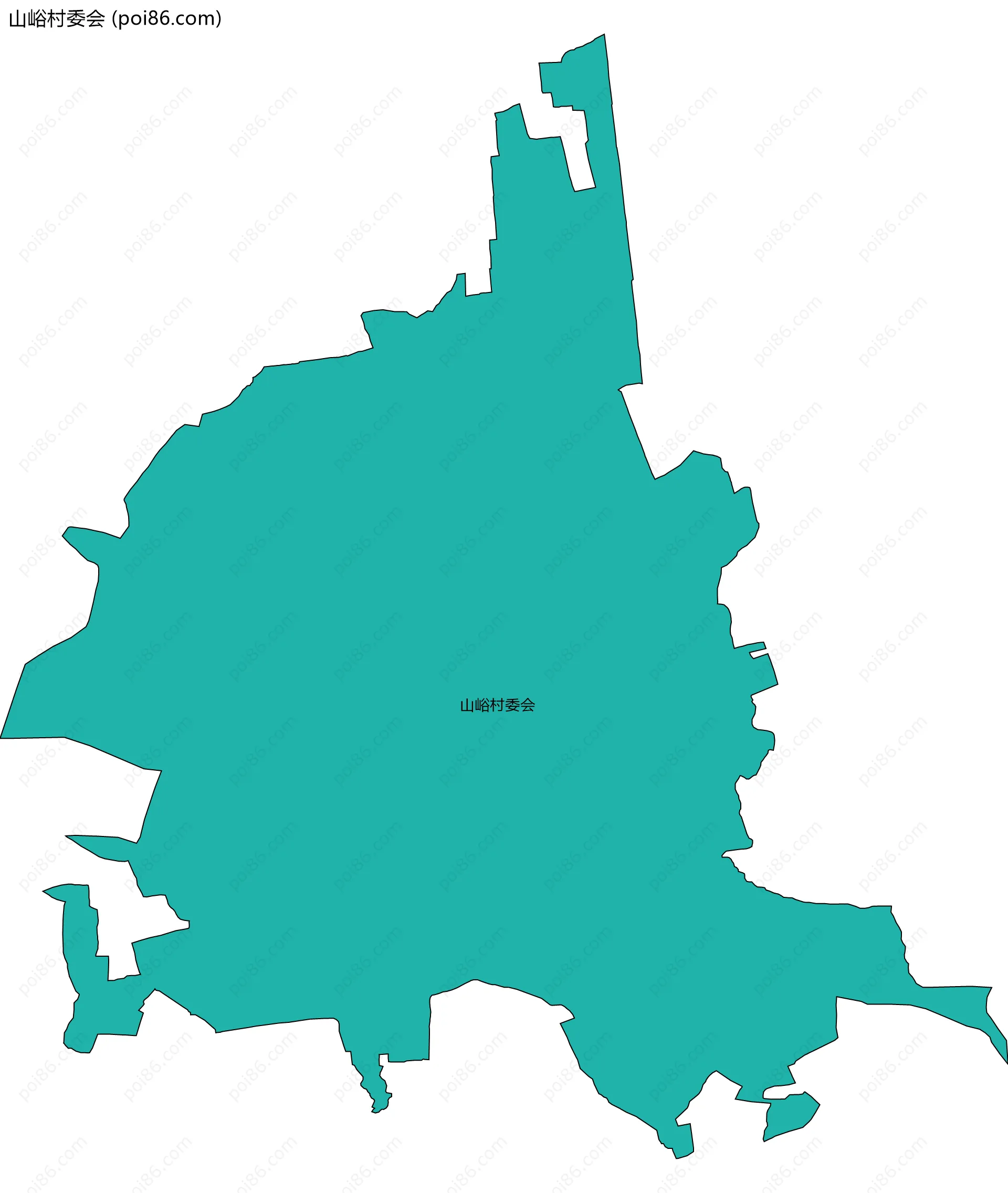 山峪村委会边界地图