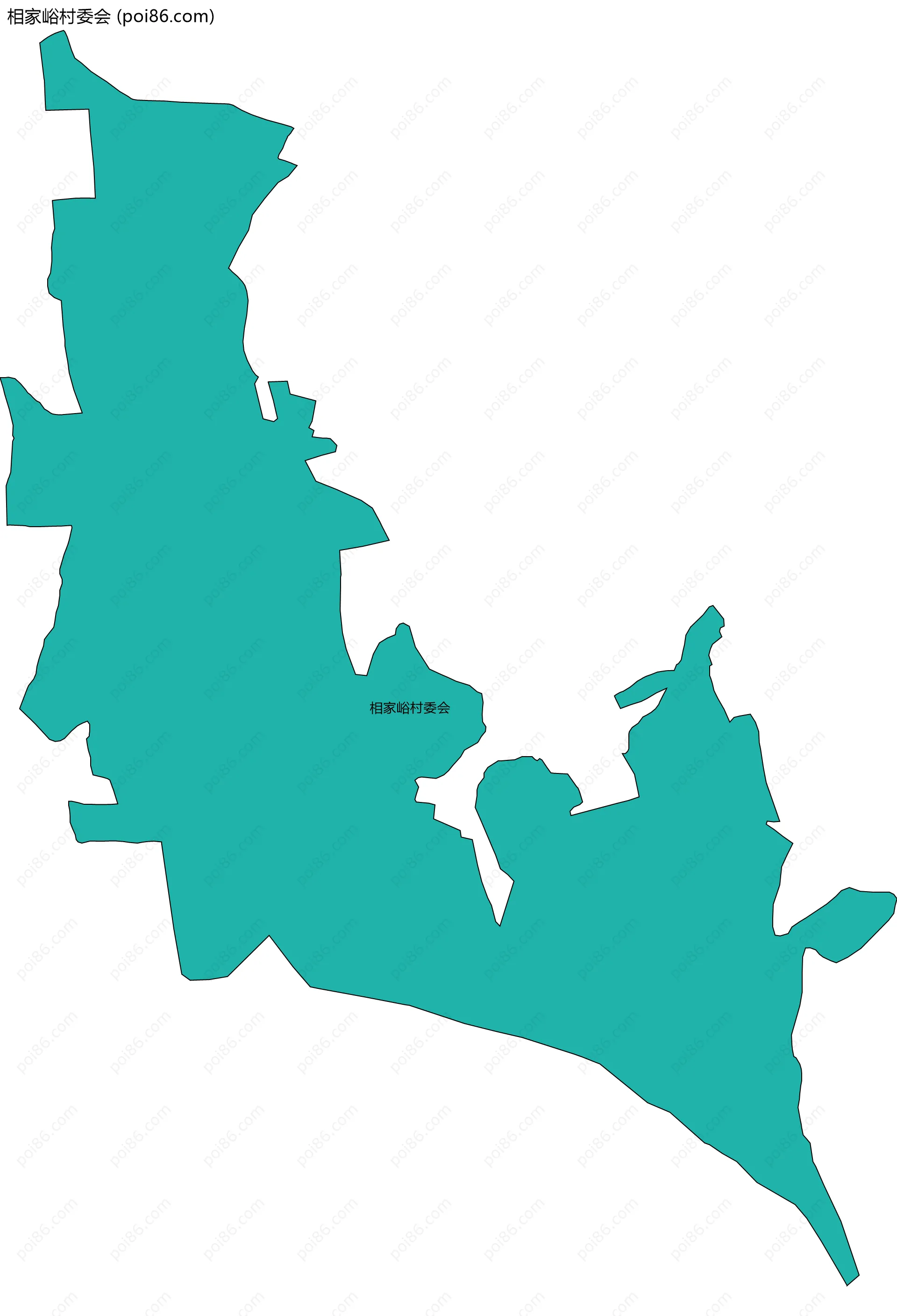 相家峪村委会边界地图