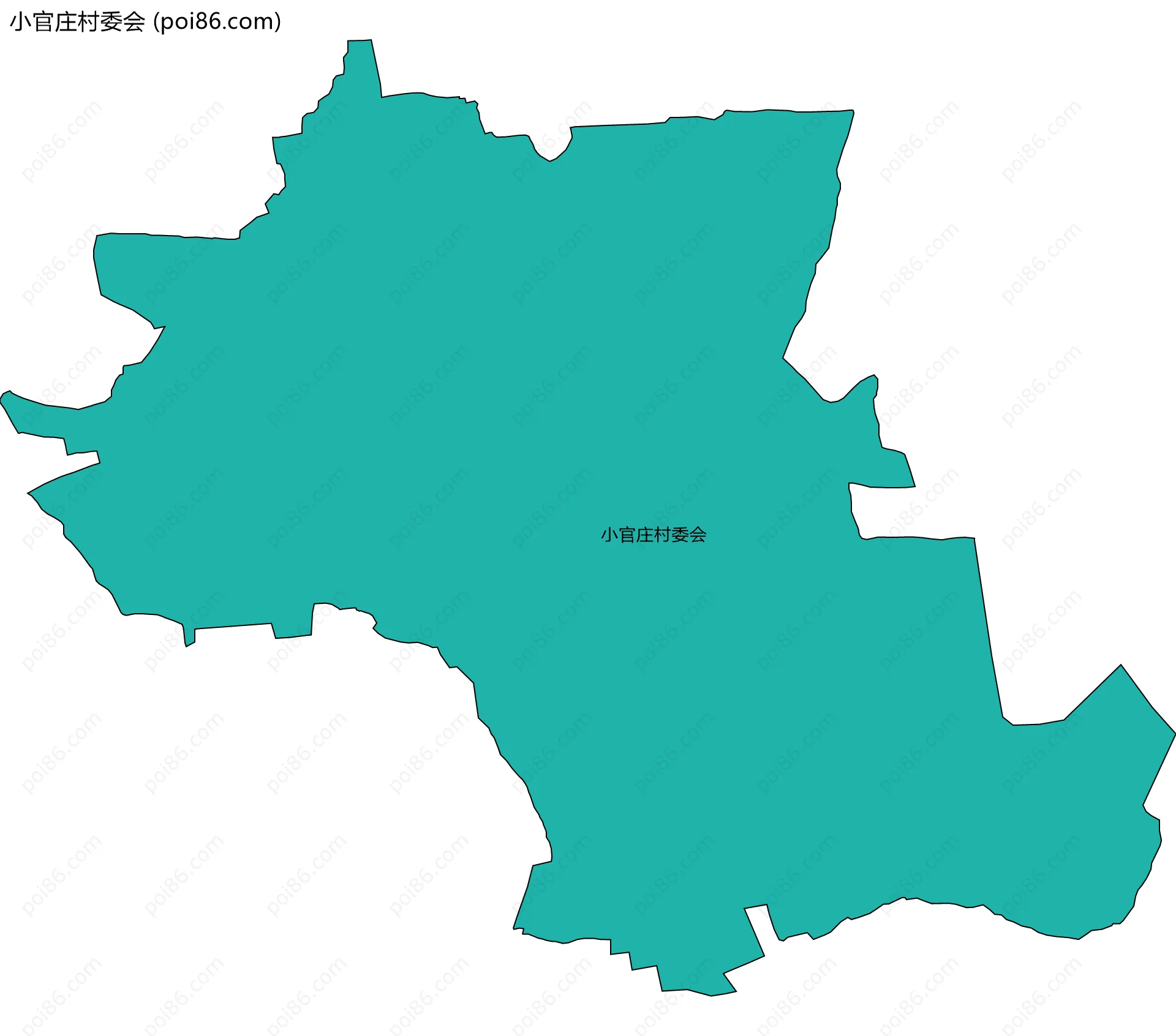 小官庄村委会边界地图
