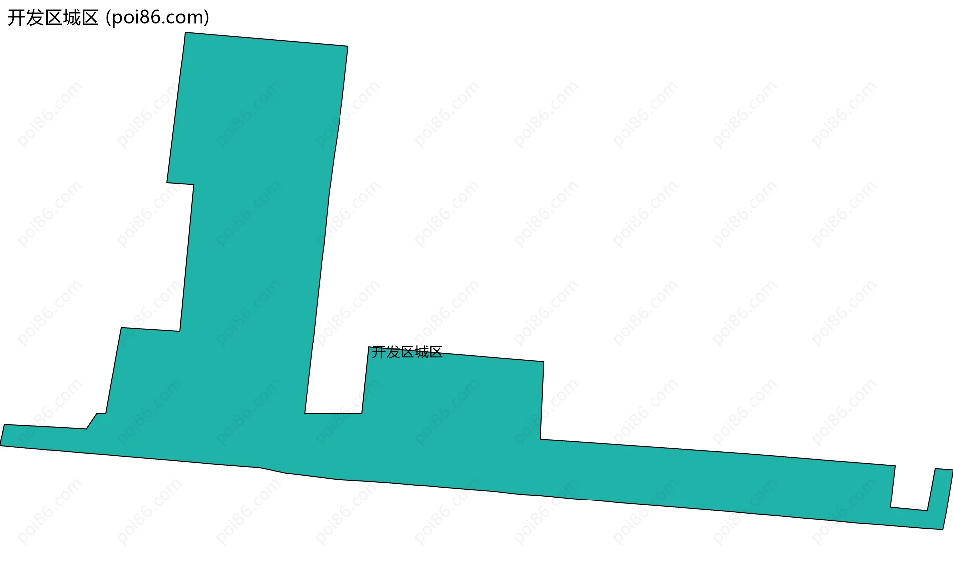 开发区城区边界地图