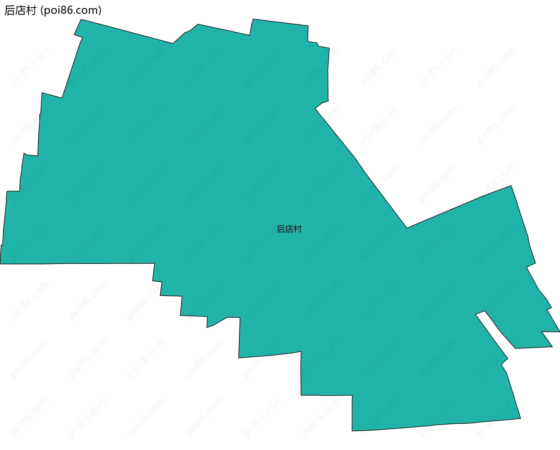 后店村边界地图