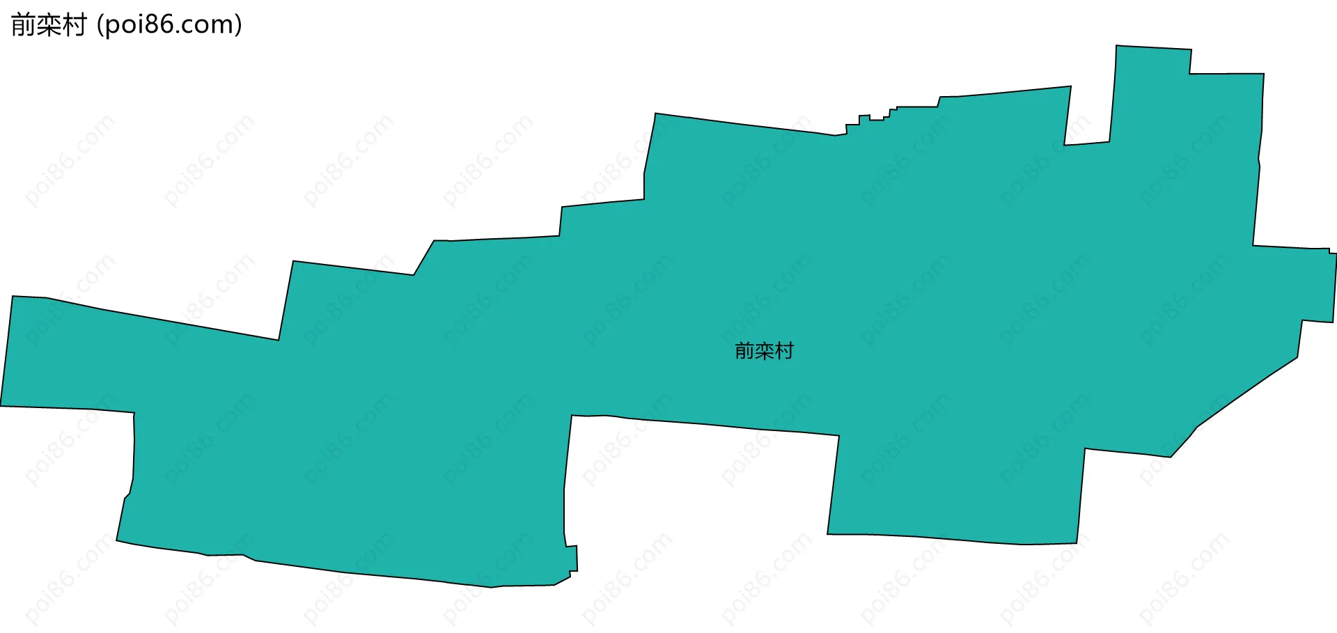 前栾村边界地图