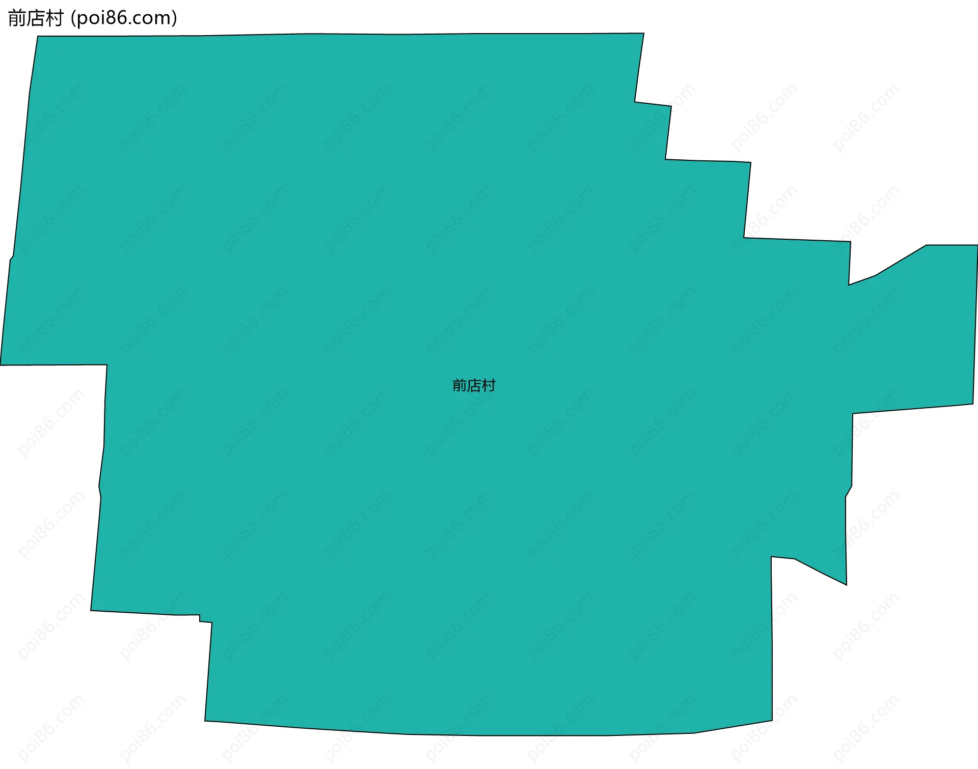前店村边界地图