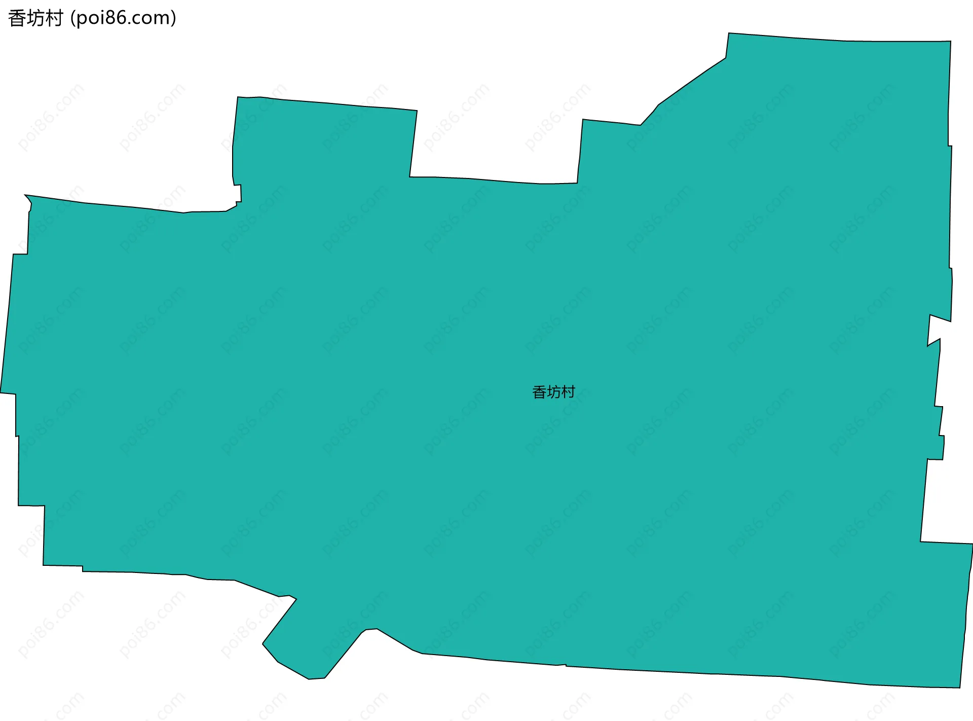 香坊村边界地图