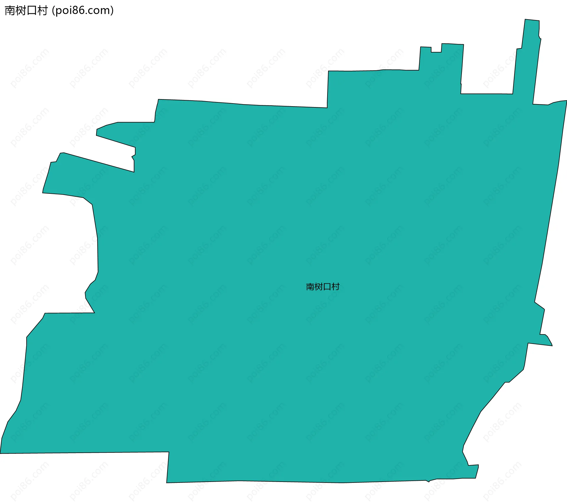 南树口村边界地图