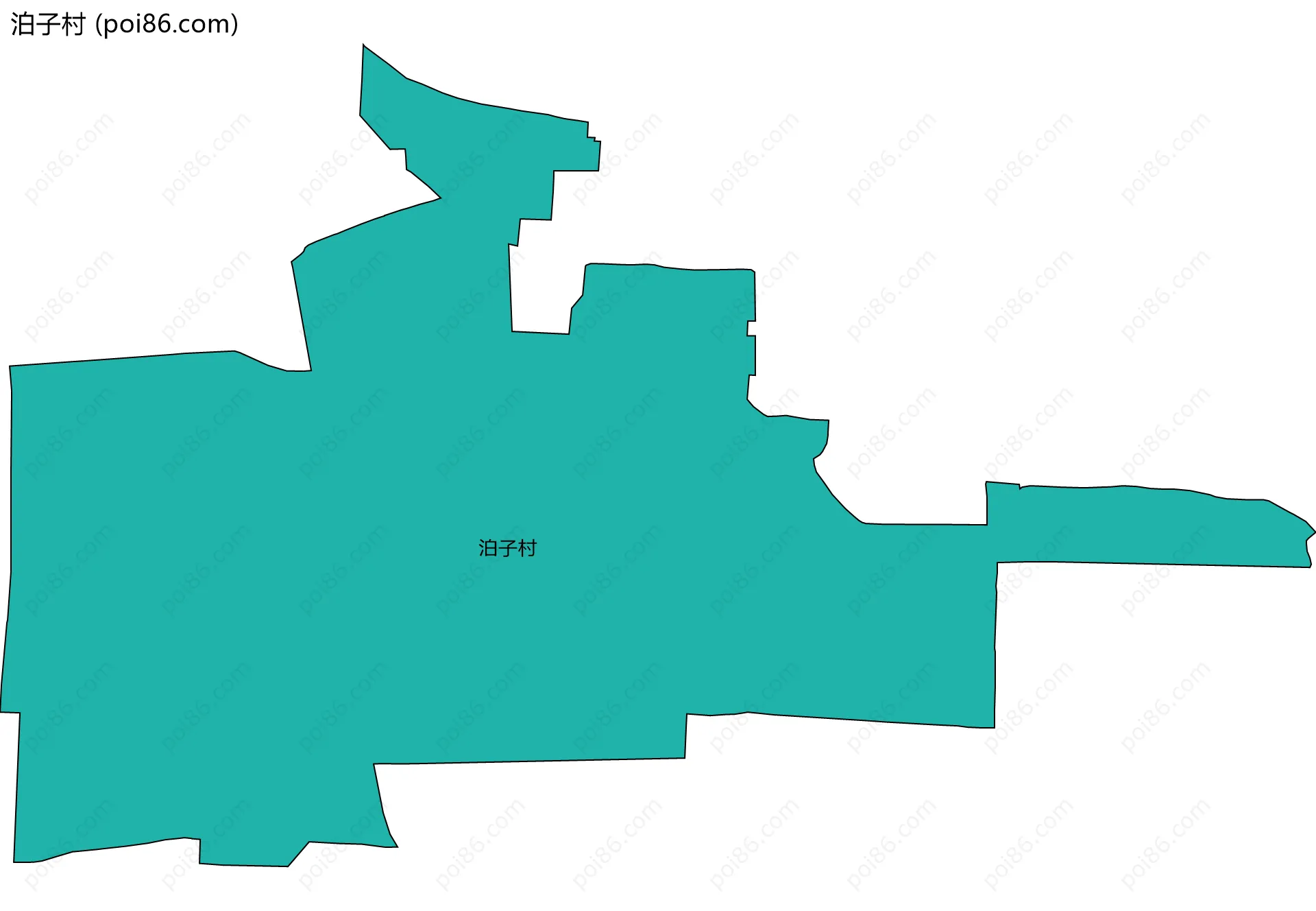 泊子村边界地图