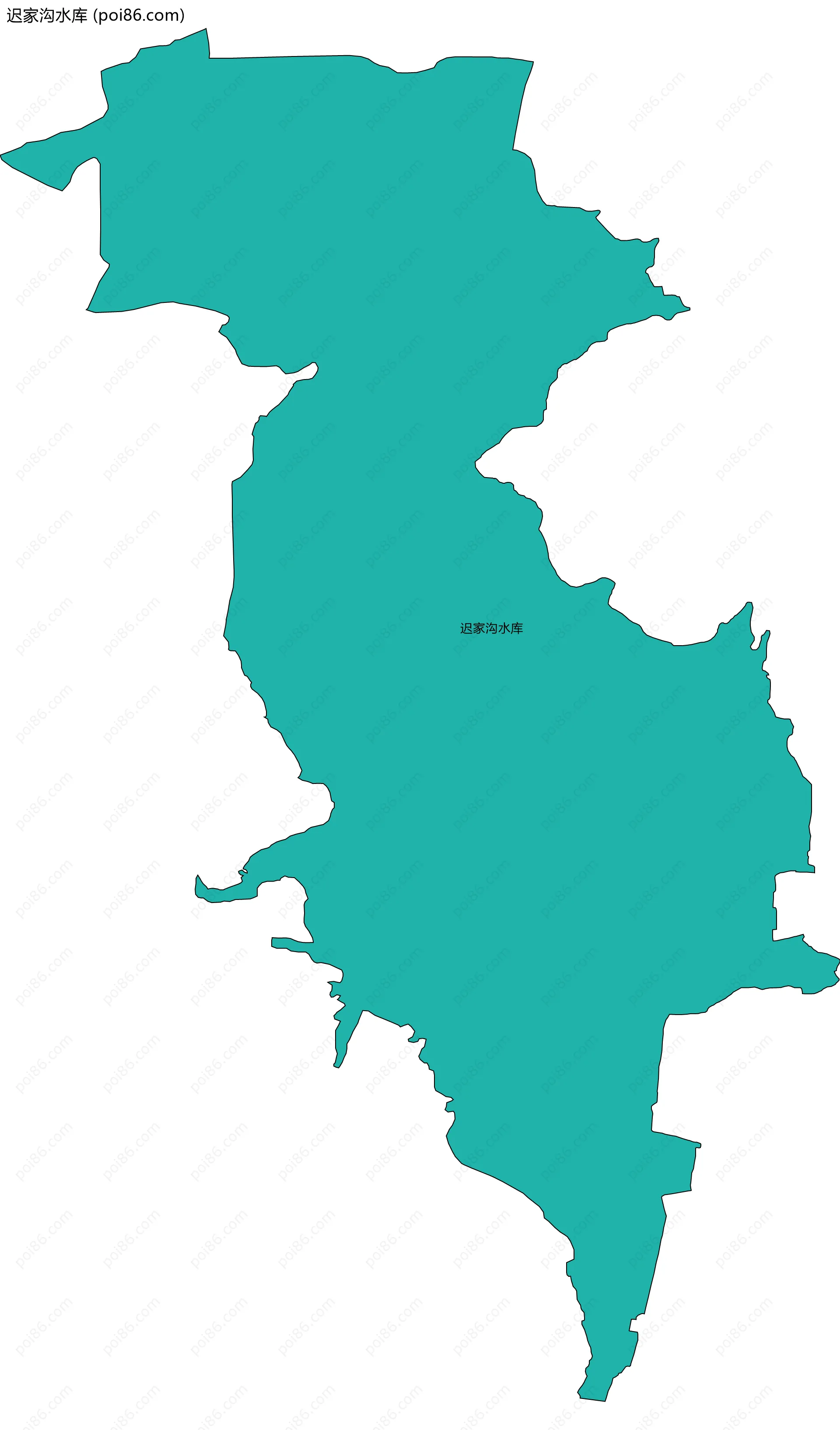 迟家沟水库边界地图