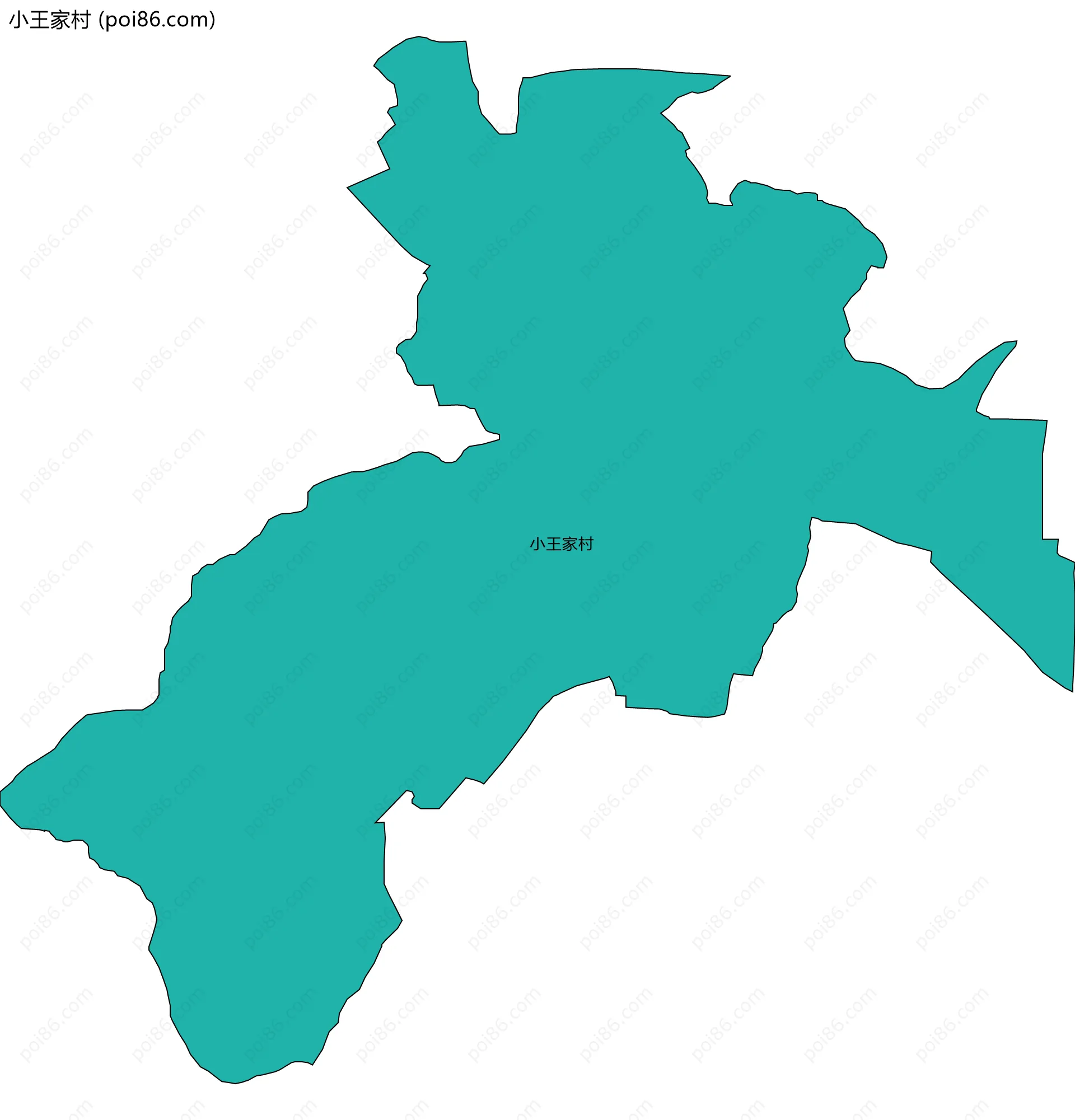 小王家村边界地图