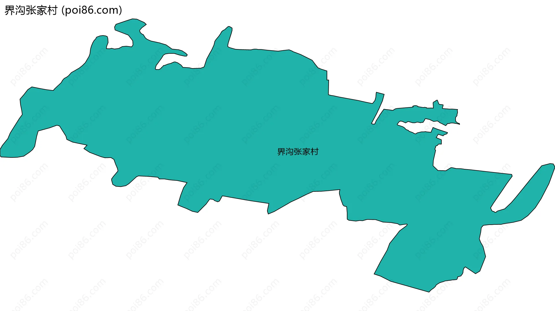 界沟张家村边界地图