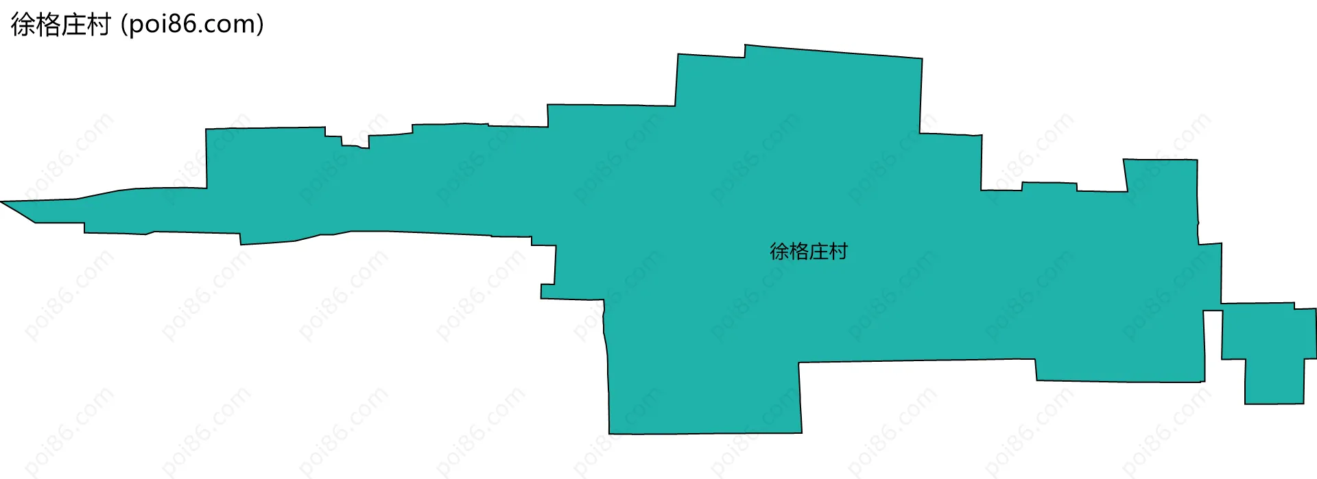 徐格庄村边界地图