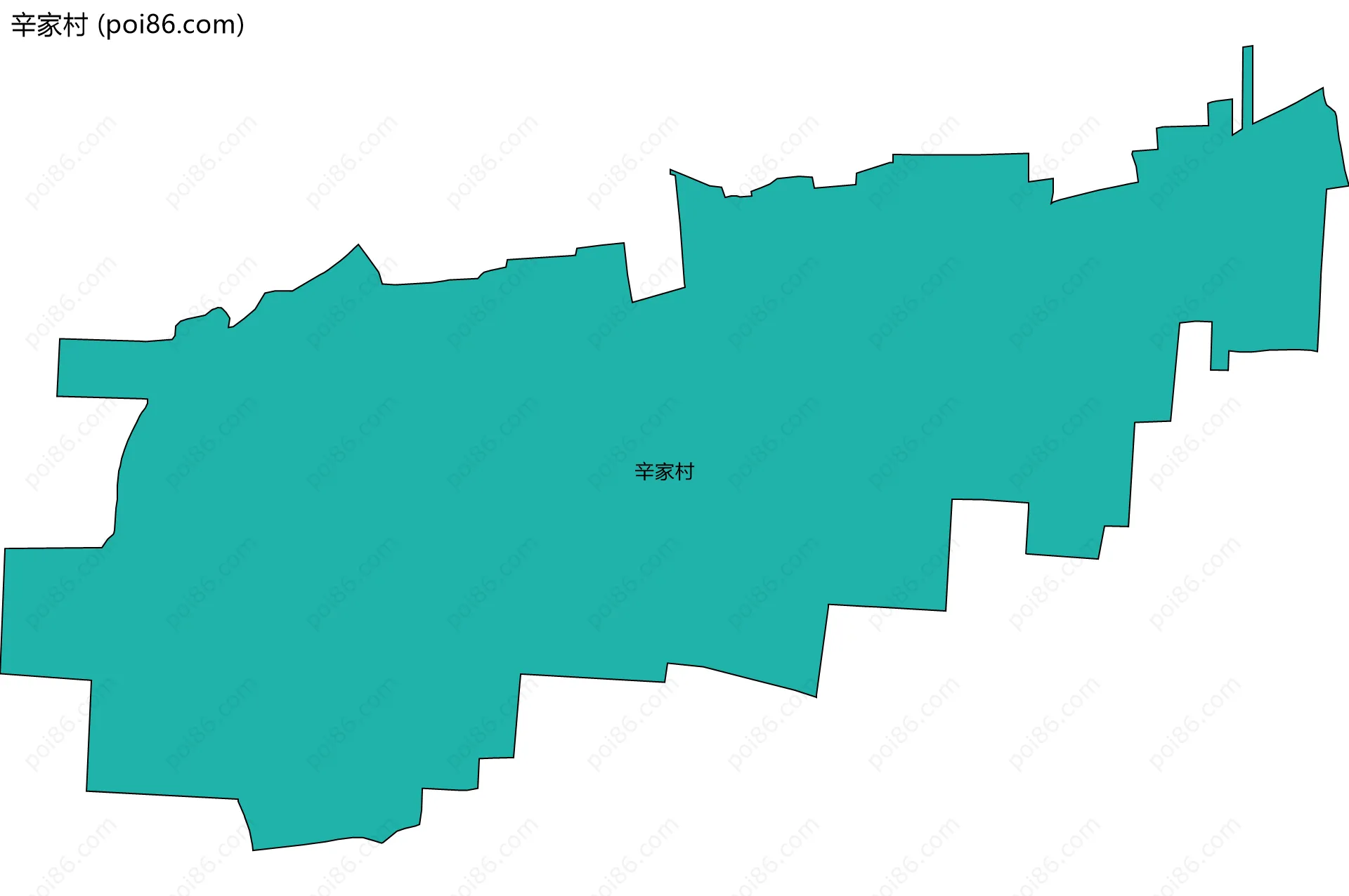 辛家村边界地图