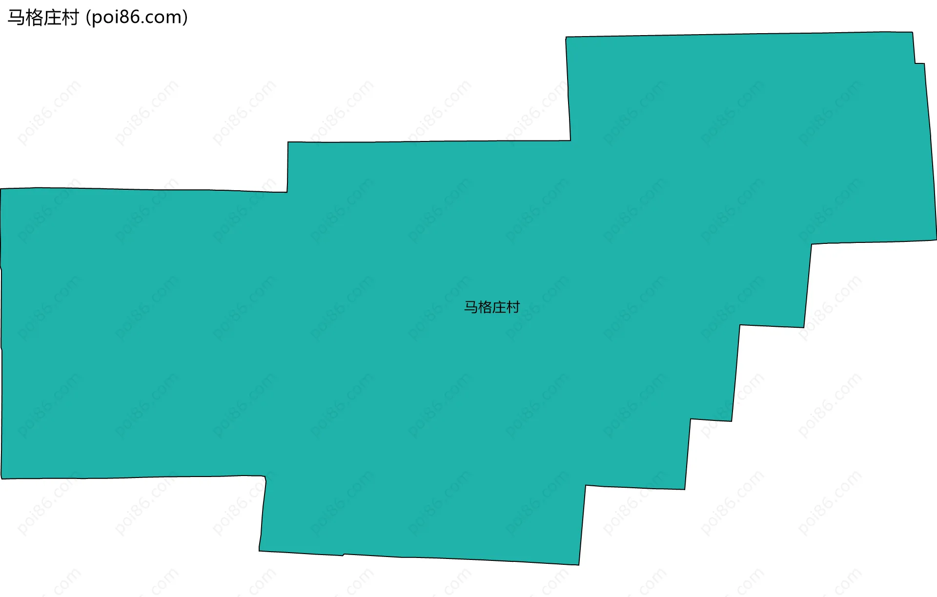 马格庄村边界地图