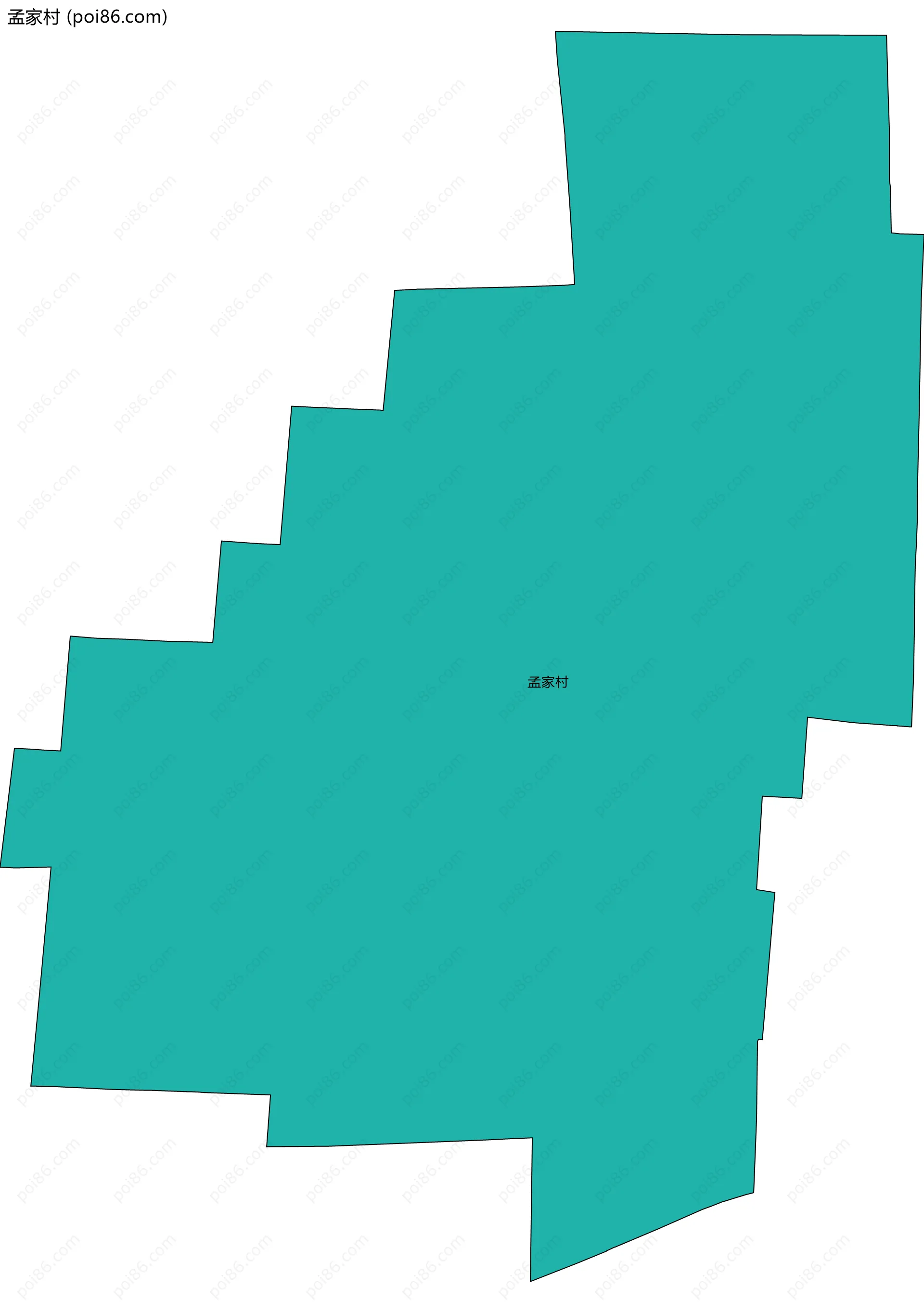 孟家村边界地图