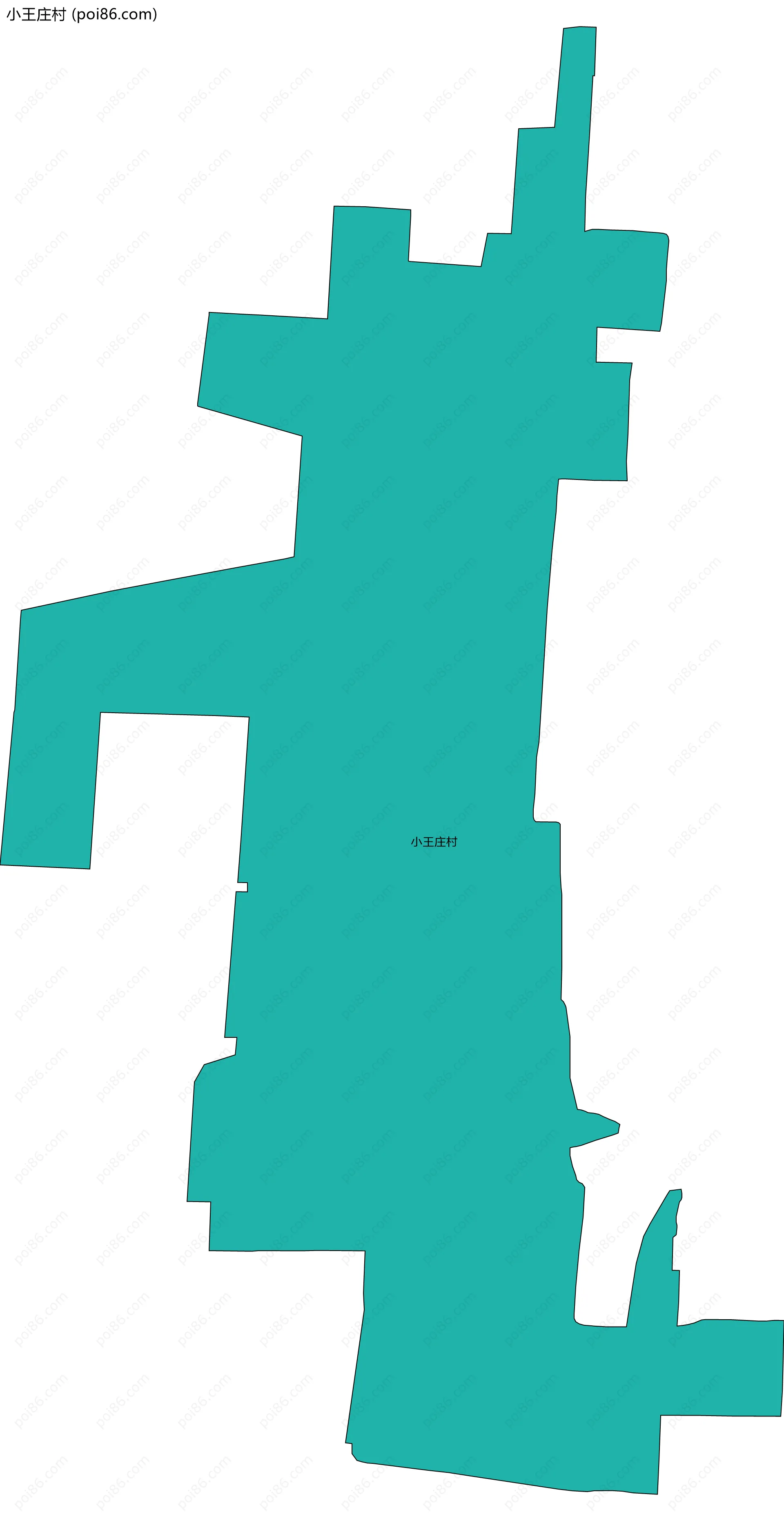 小王庄村边界地图