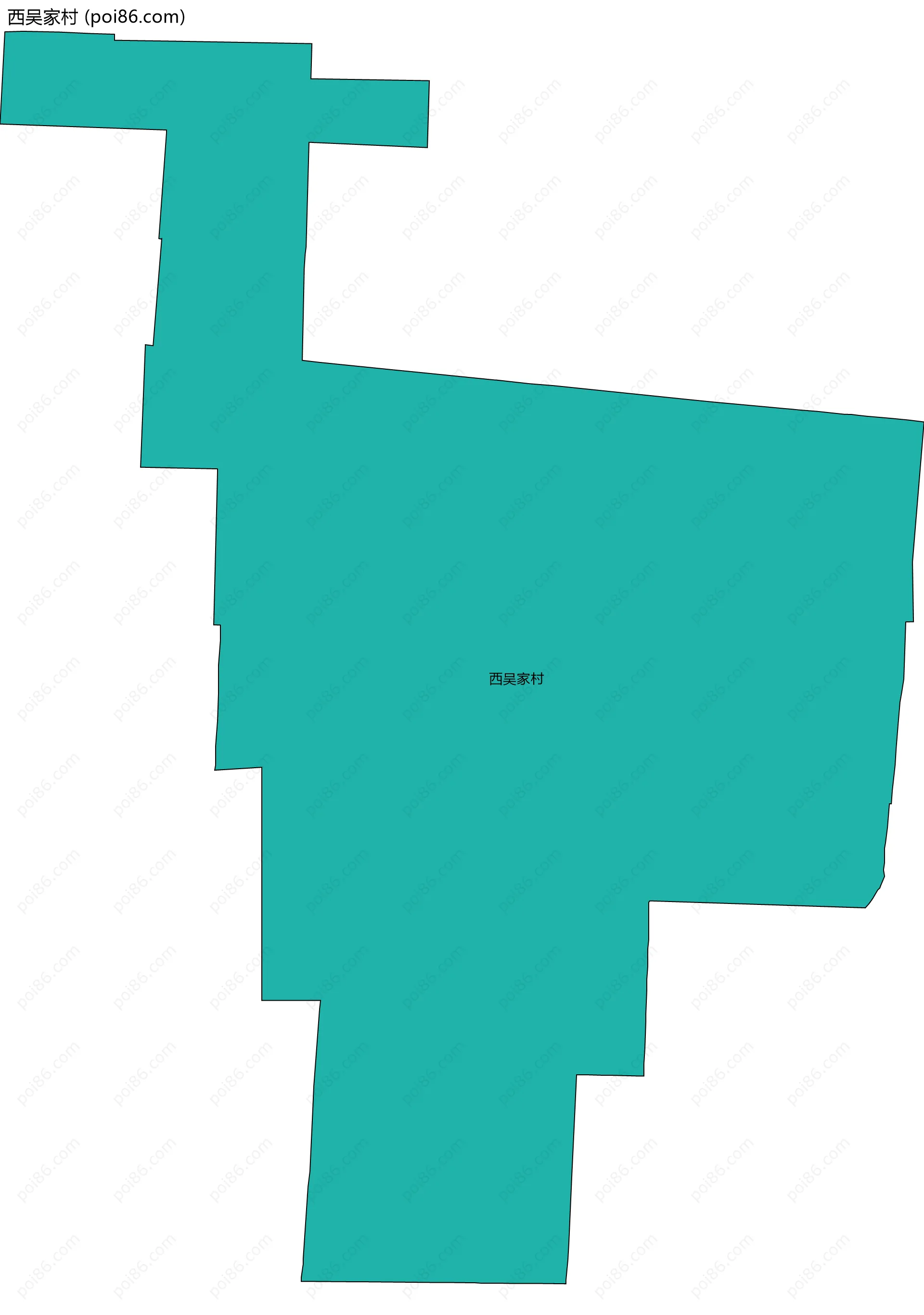 西吴家村边界地图