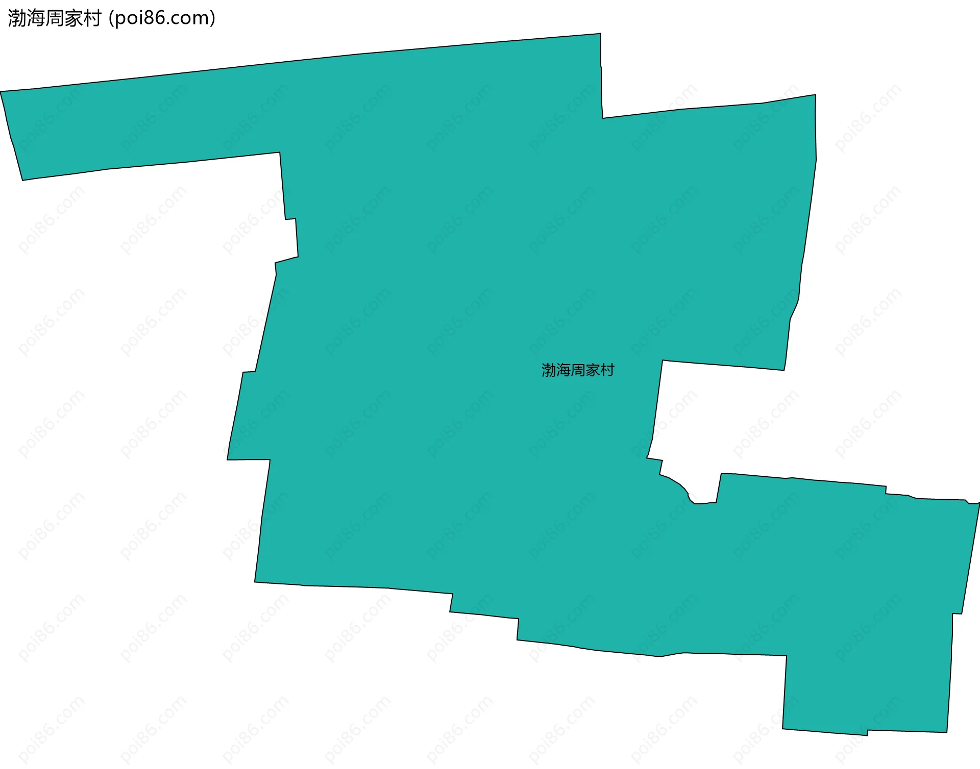 渤海周家村边界地图