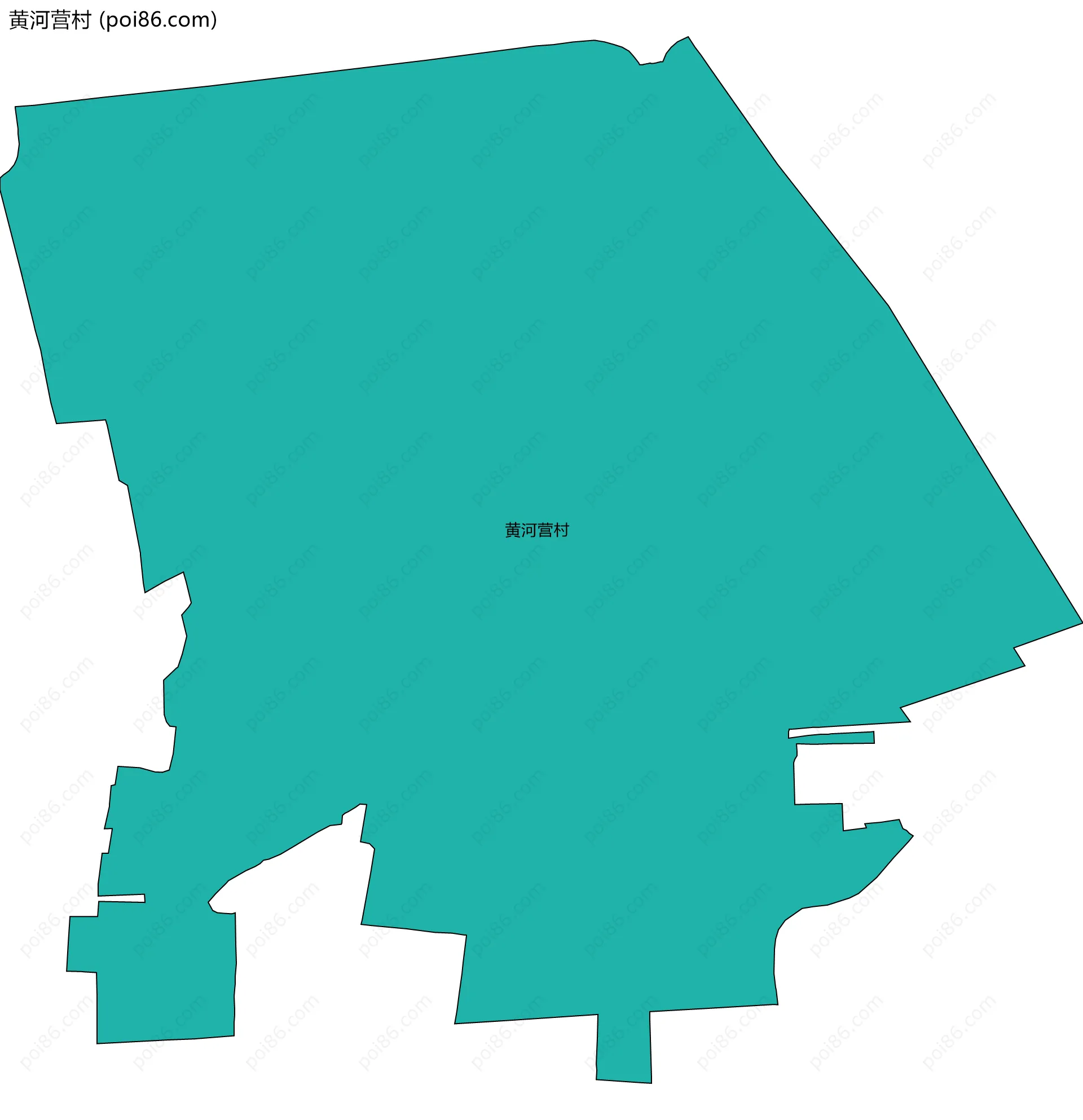 黄河营村边界地图