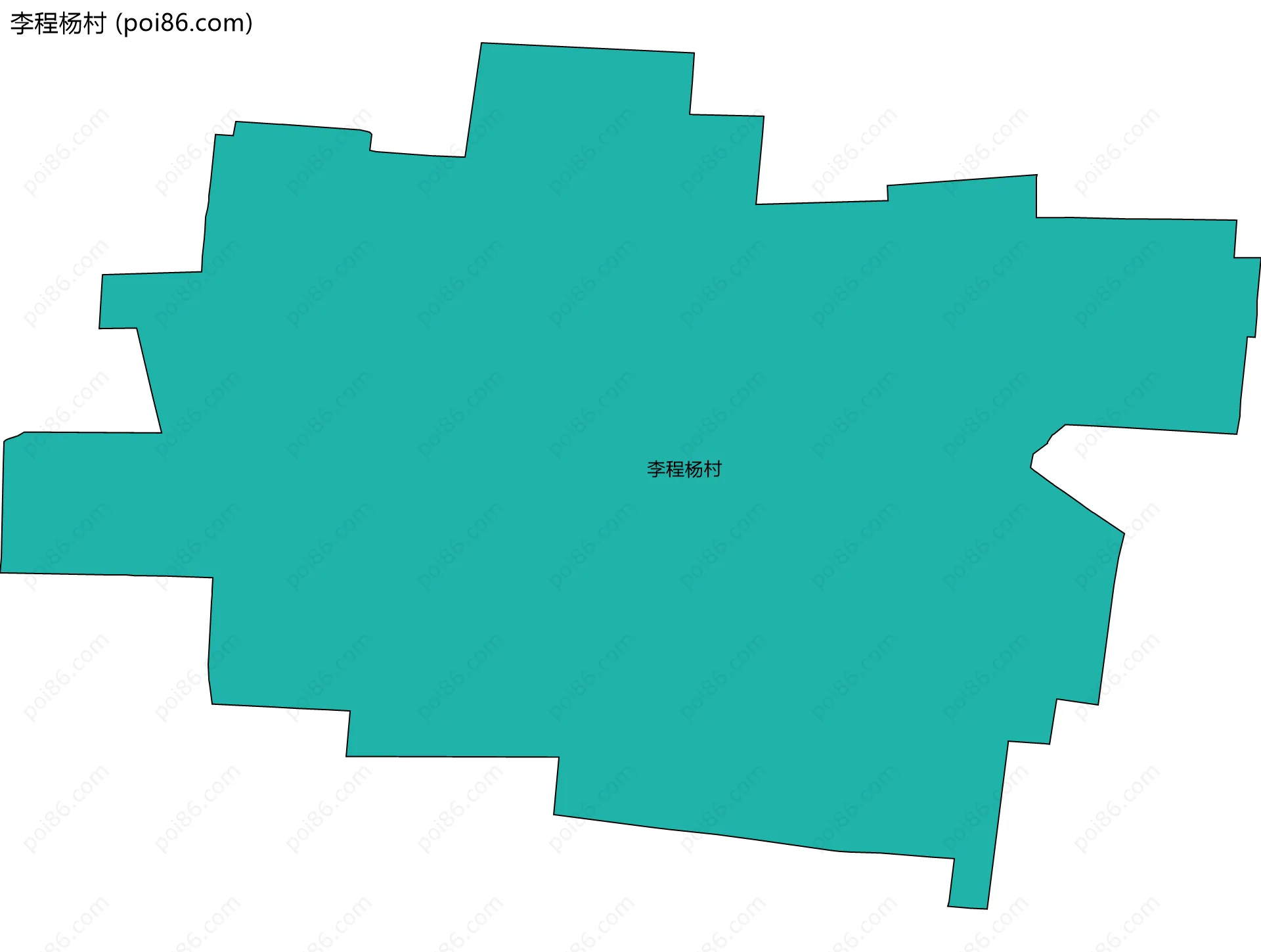 李程杨村边界地图