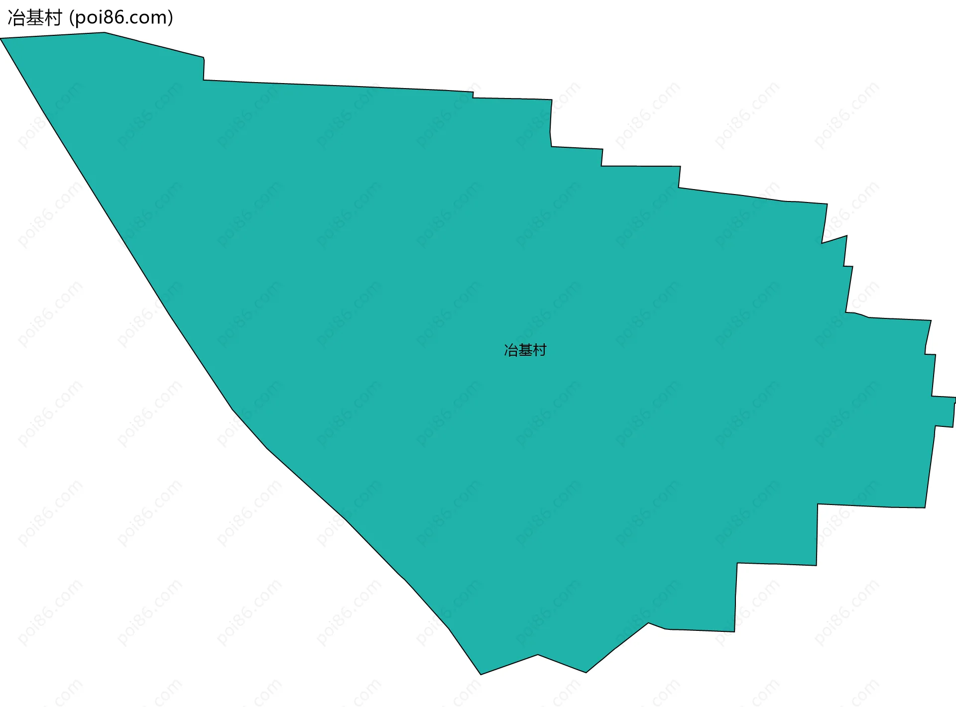 冶基村边界地图