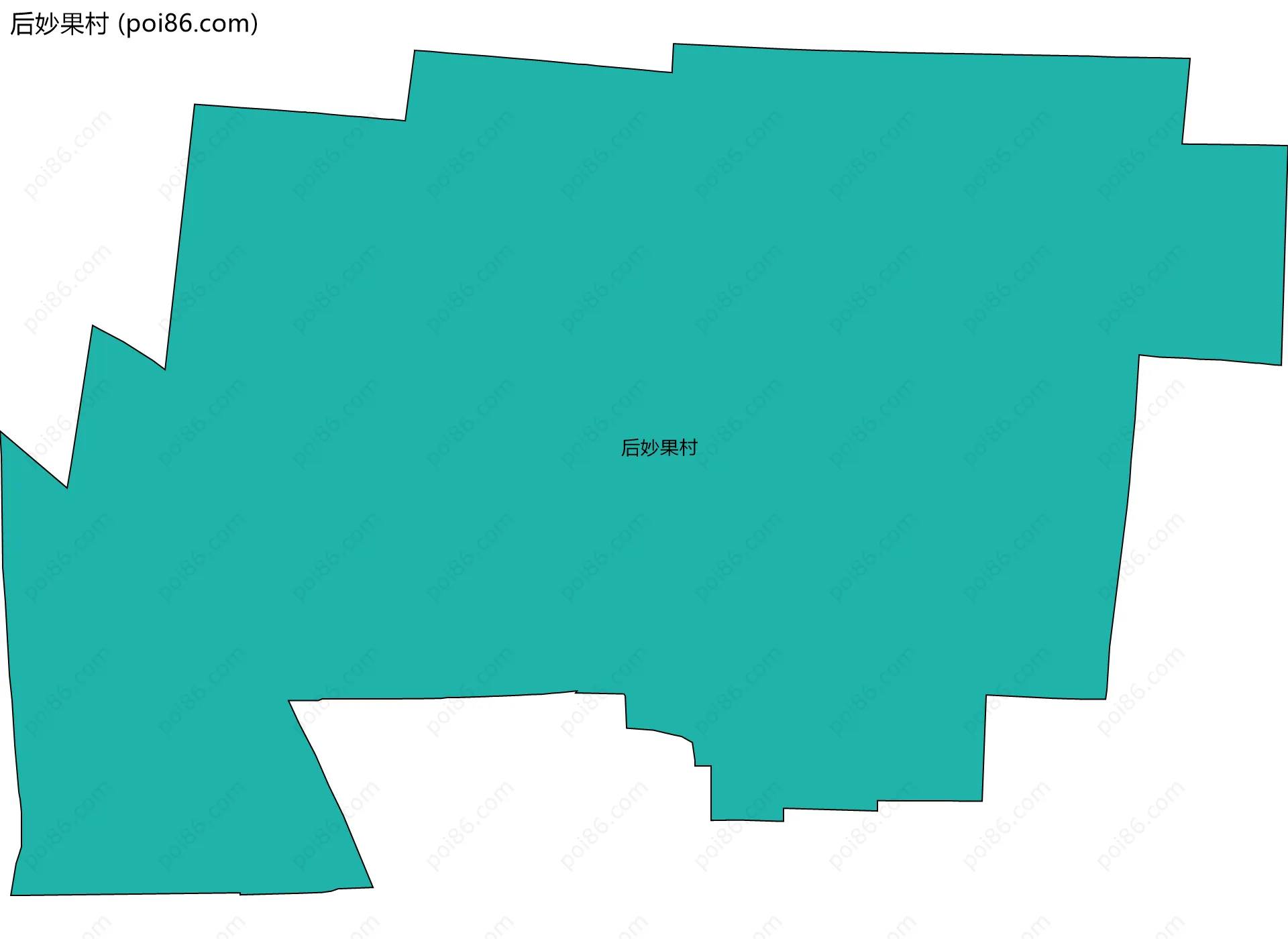 后妙果村边界地图