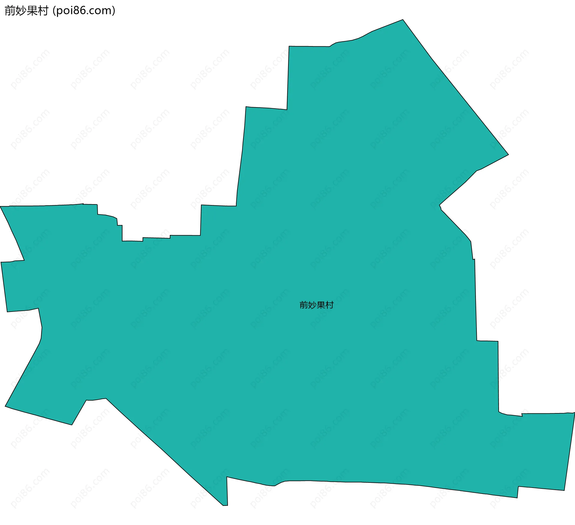 前妙果村边界地图