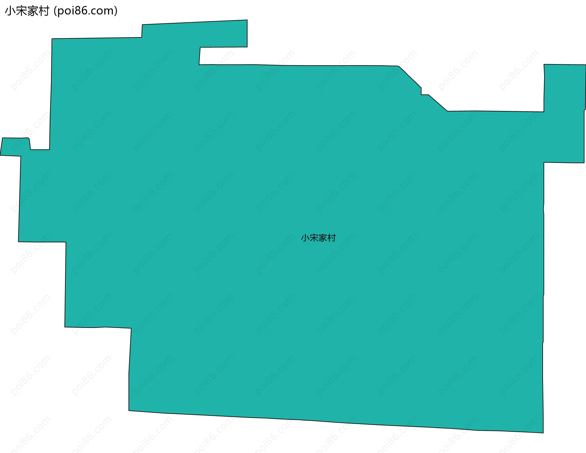 小宋家村边界地图