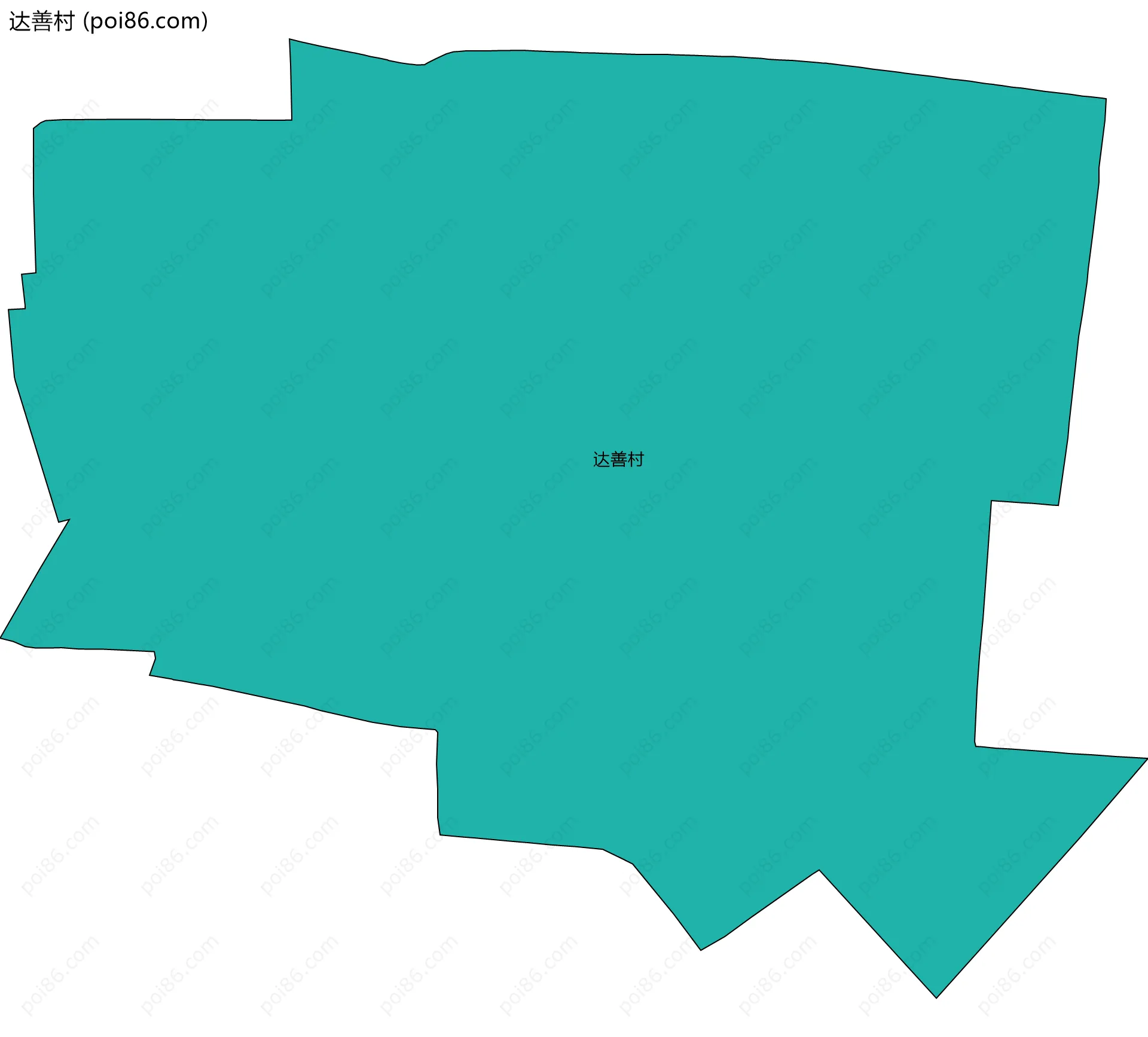 达善村边界地图