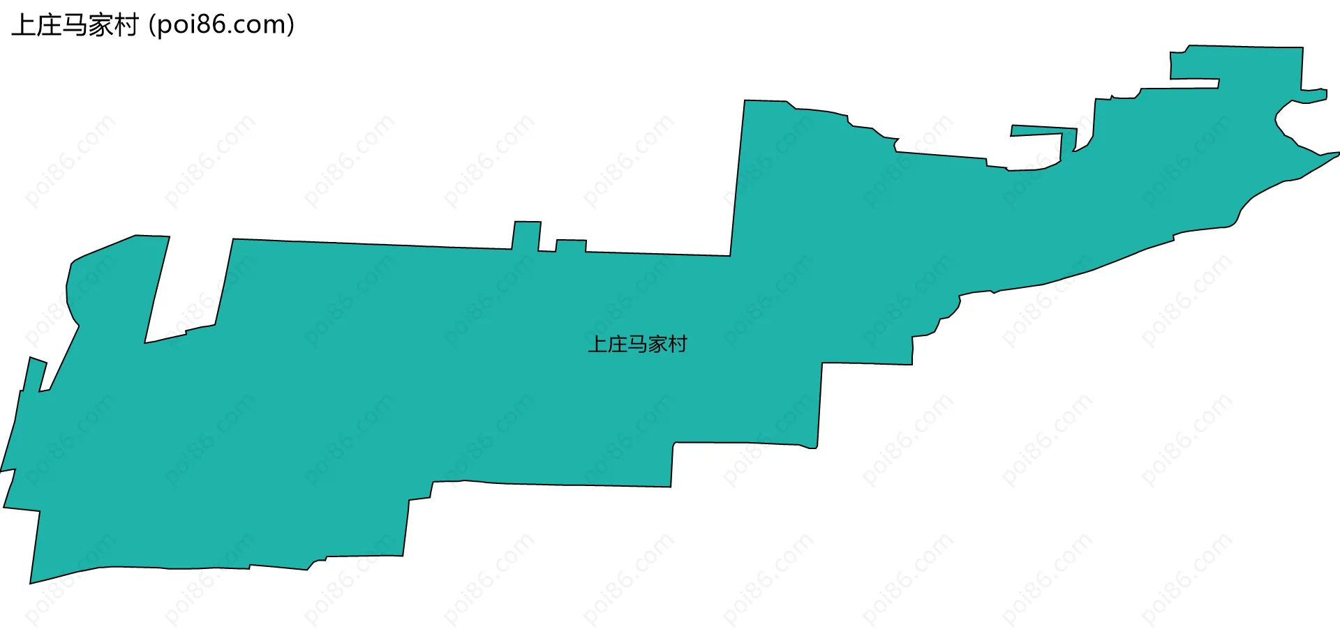 上庄马家村边界地图