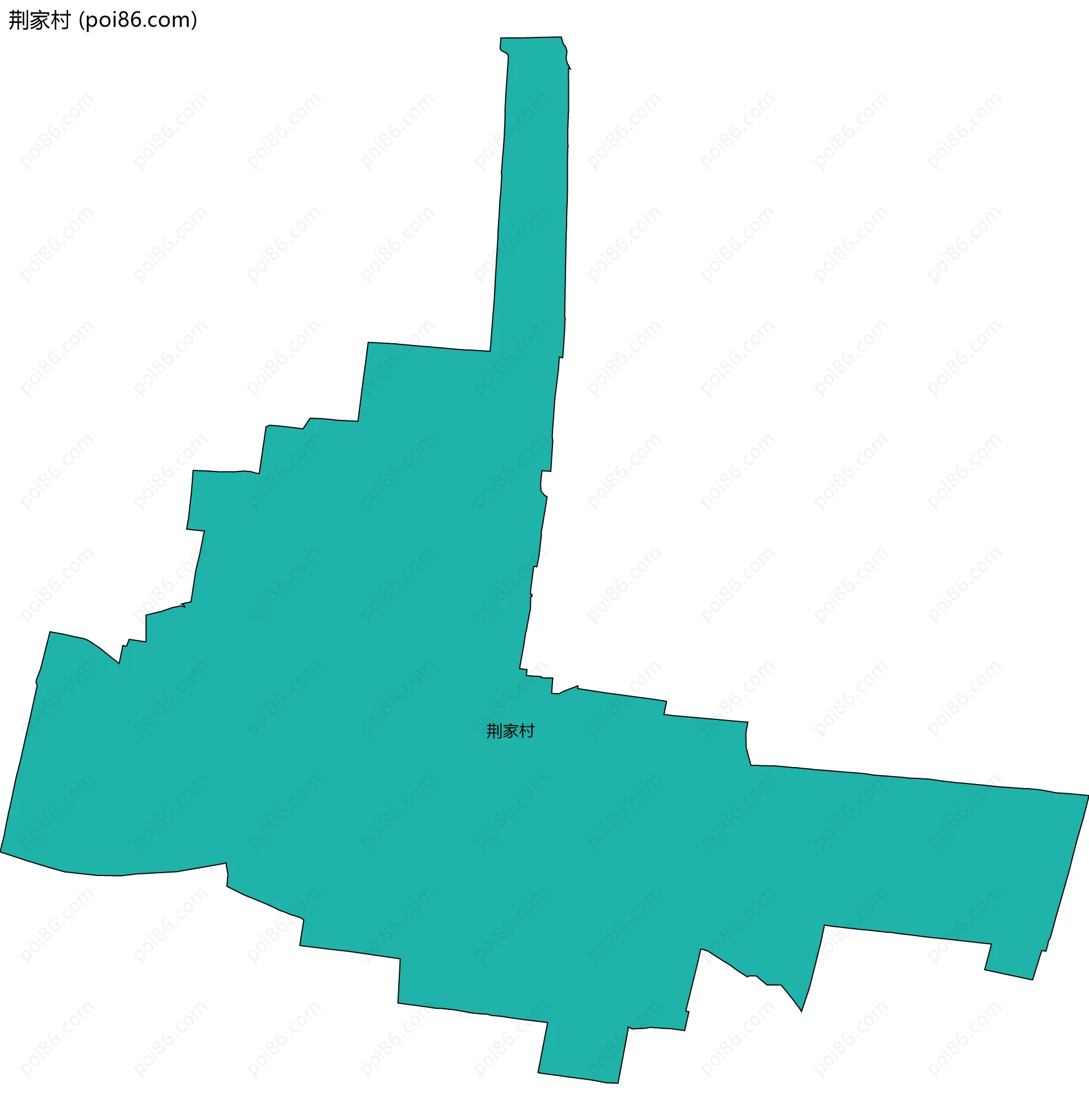 荆家村边界地图