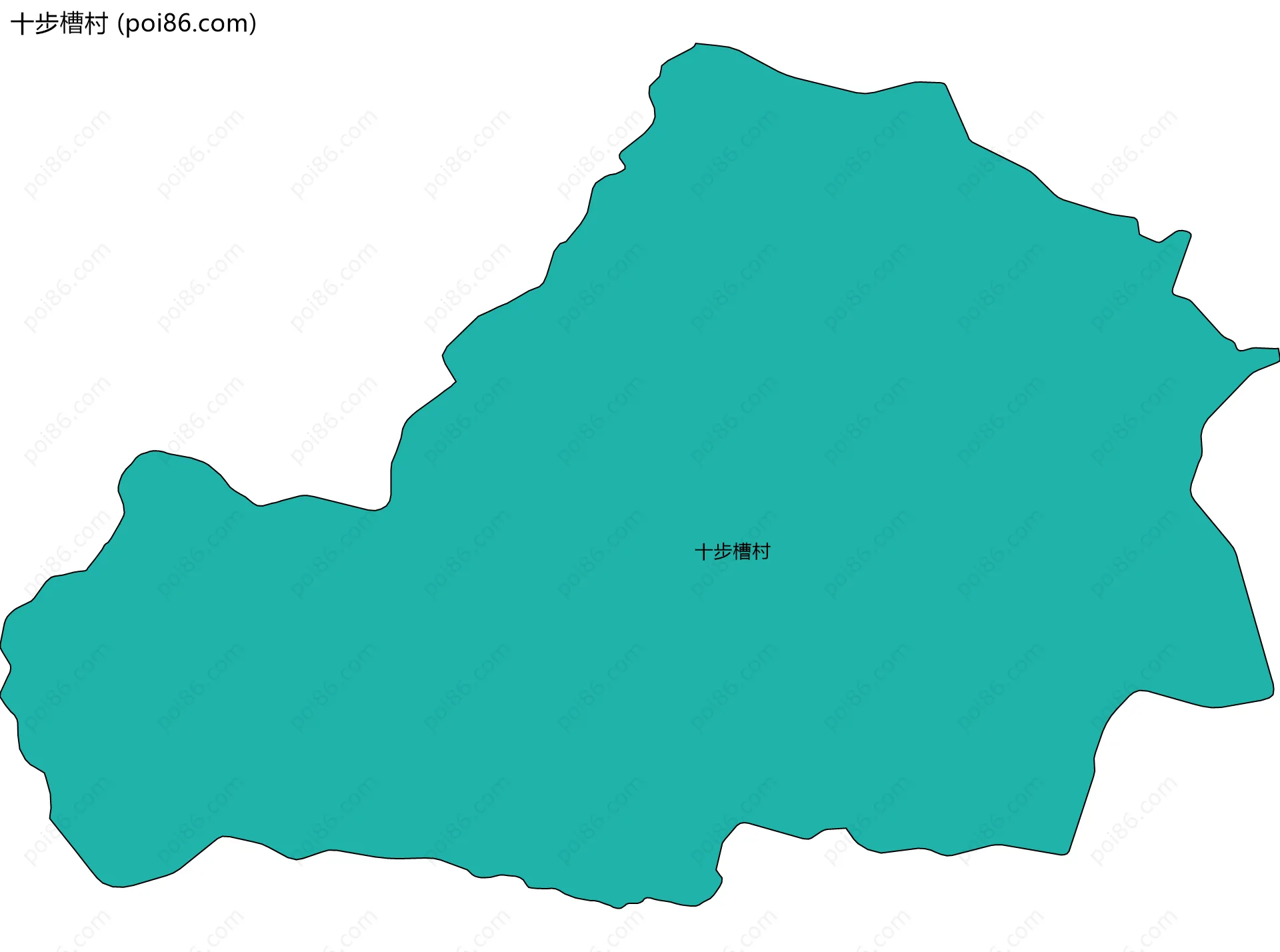 十步槽村边界地图
