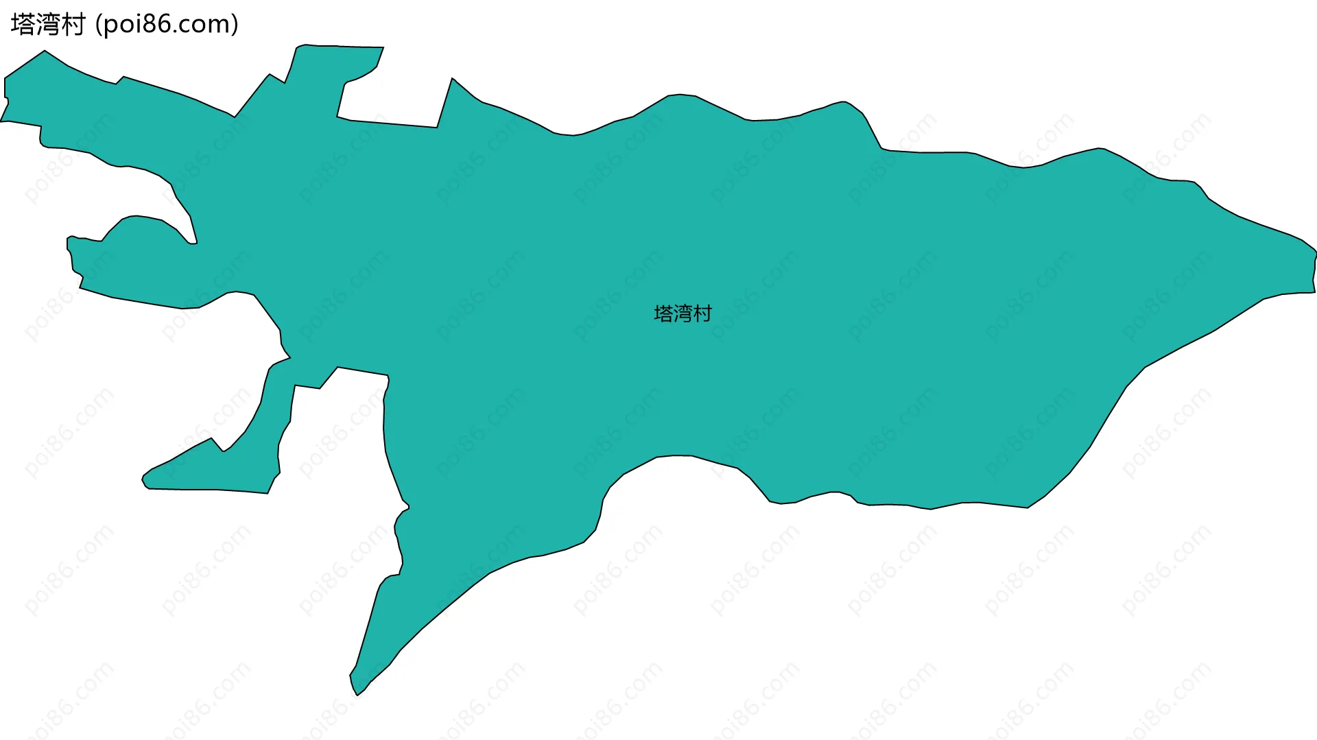 塔湾村边界地图