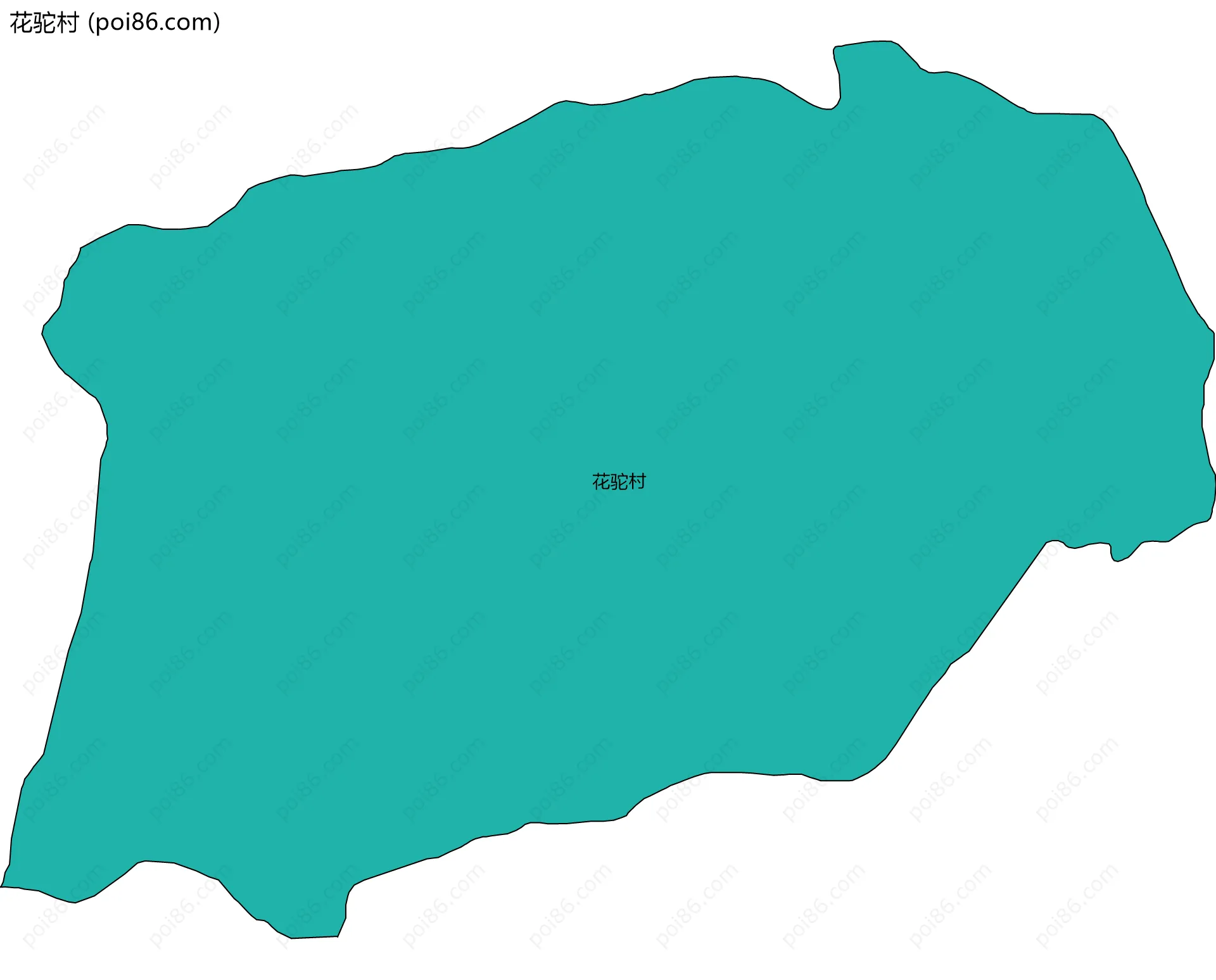 花驼村边界地图