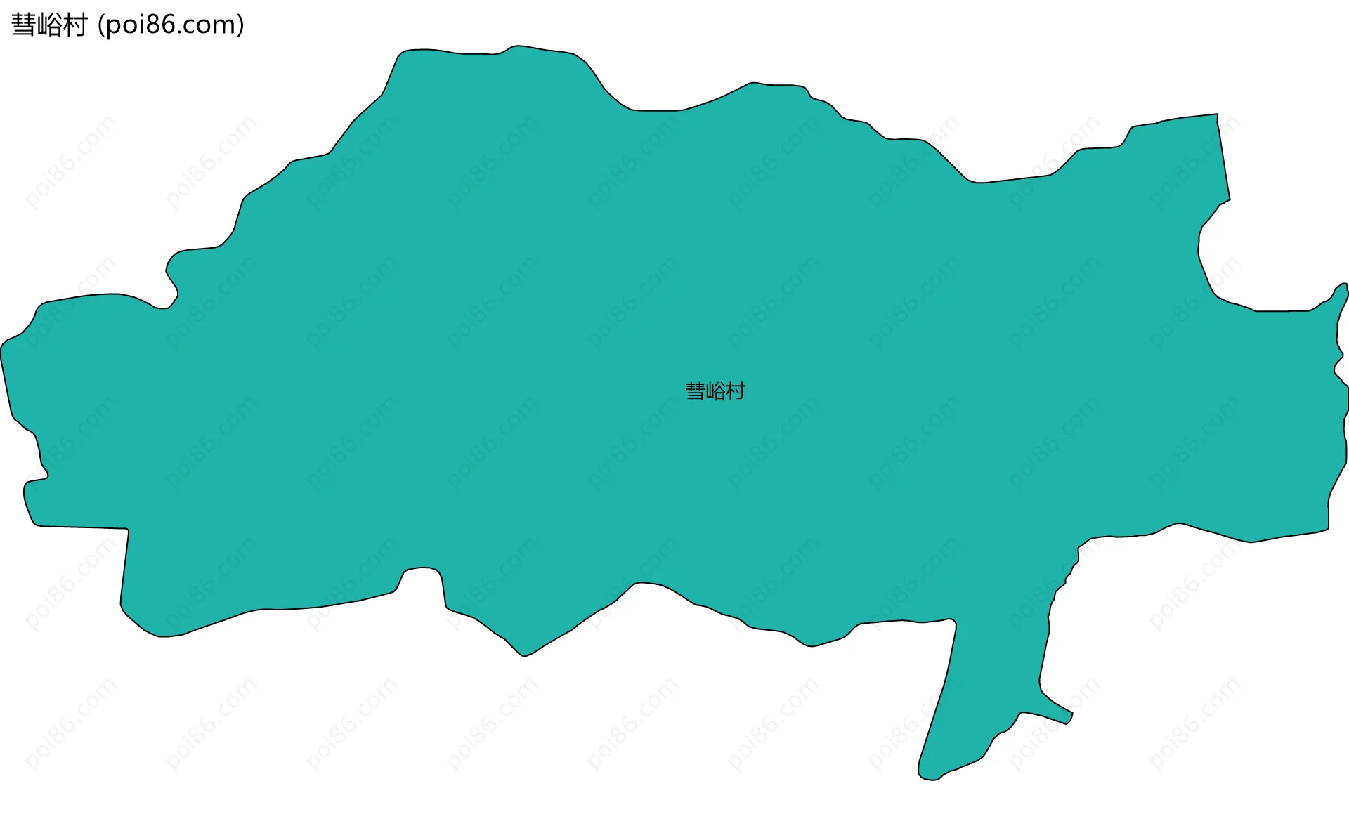 彗峪村边界地图