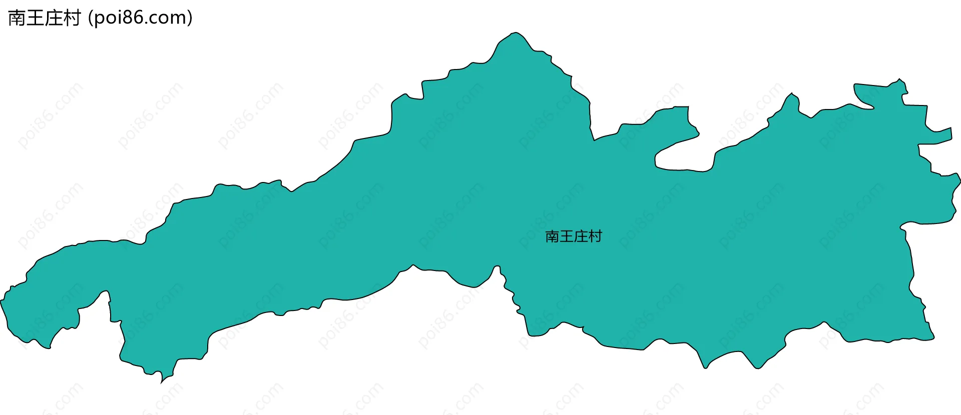 南王庄村边界地图
