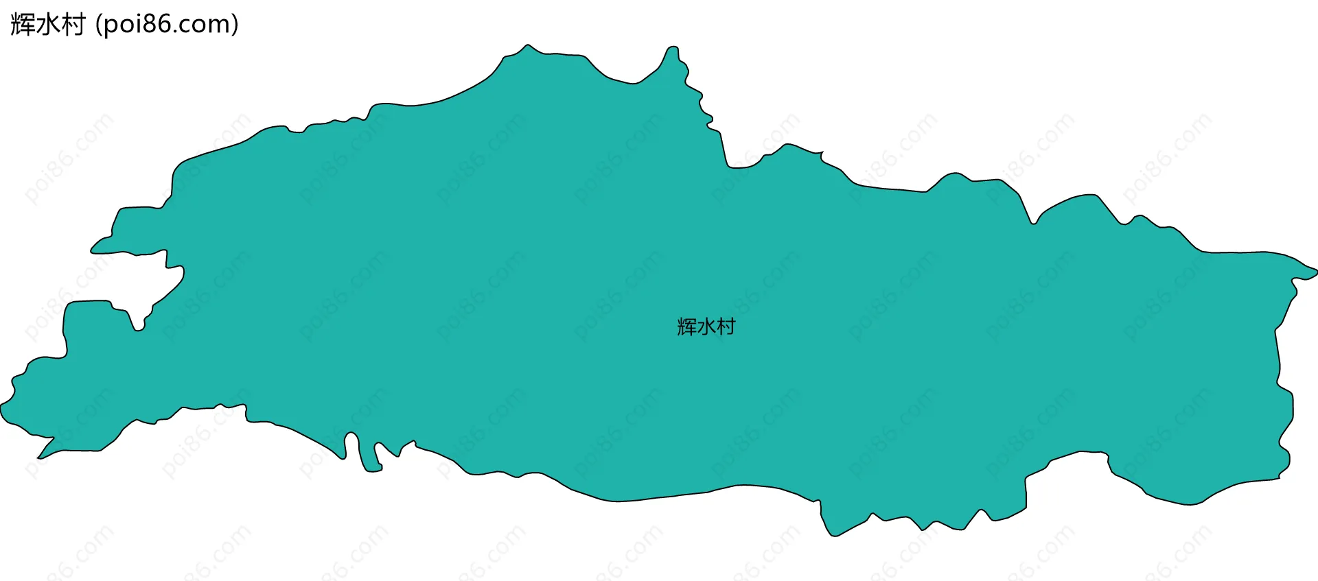 辉水村边界地图