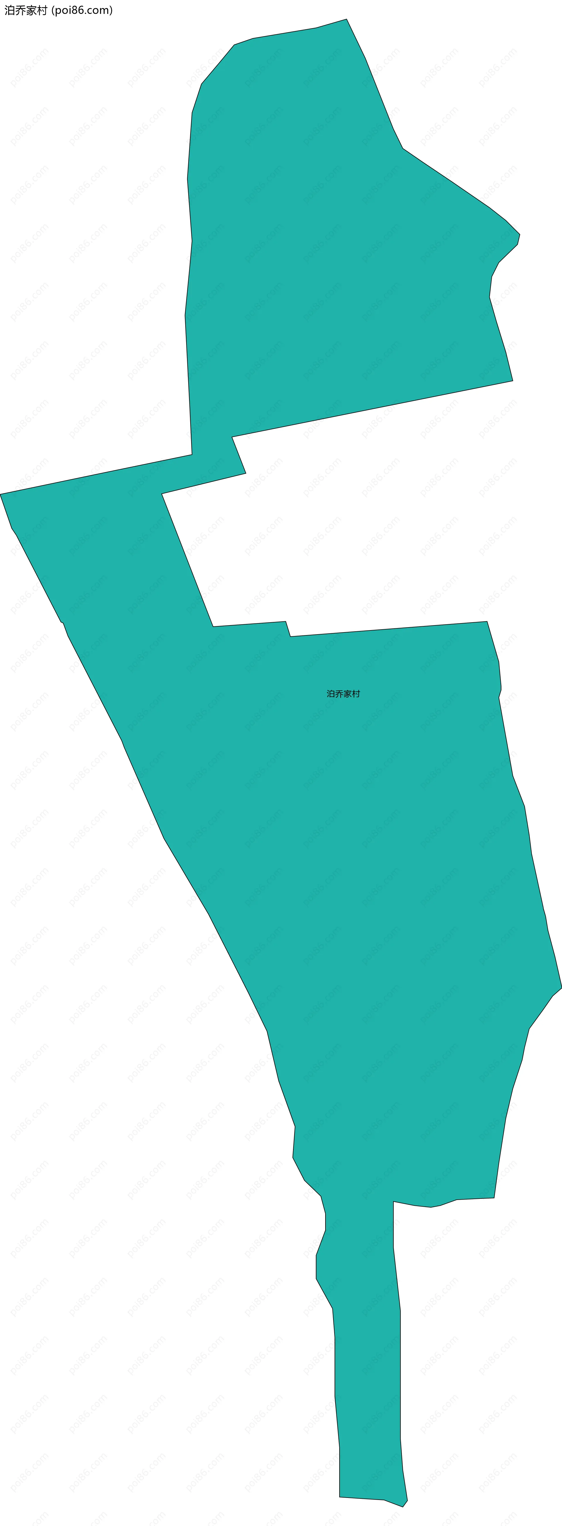 泊乔家村边界地图