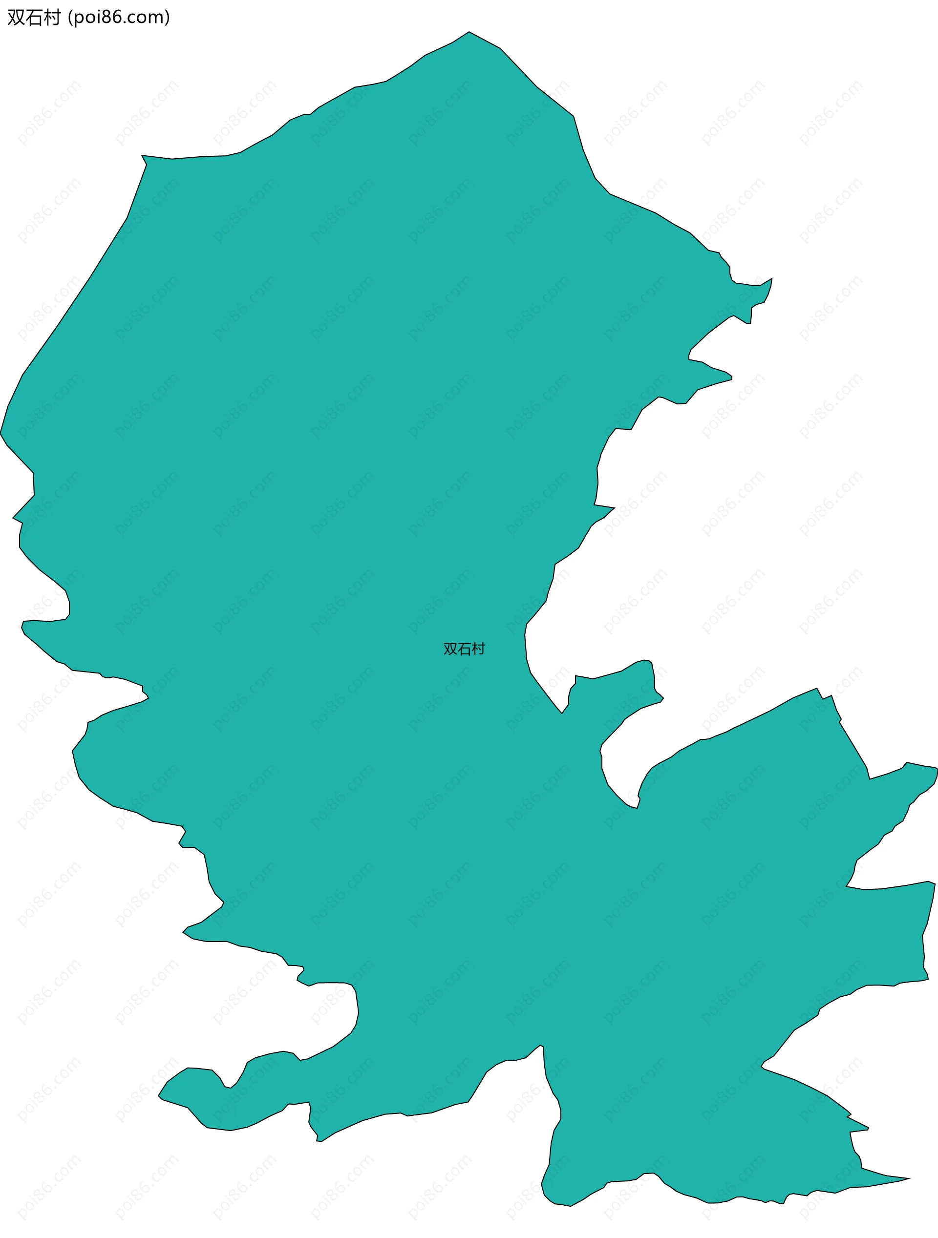 双石村边界地图