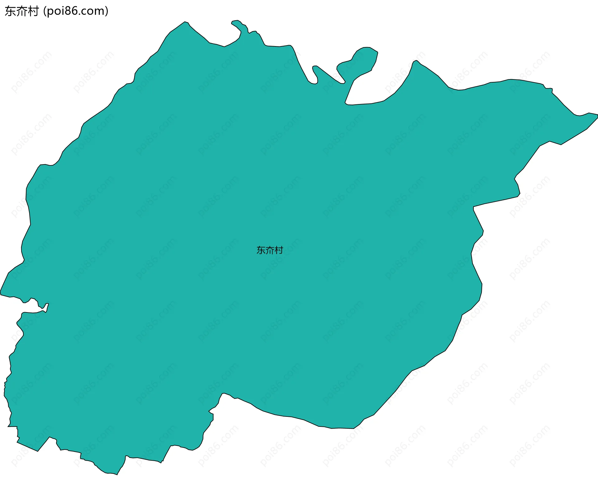 东夼村边界地图