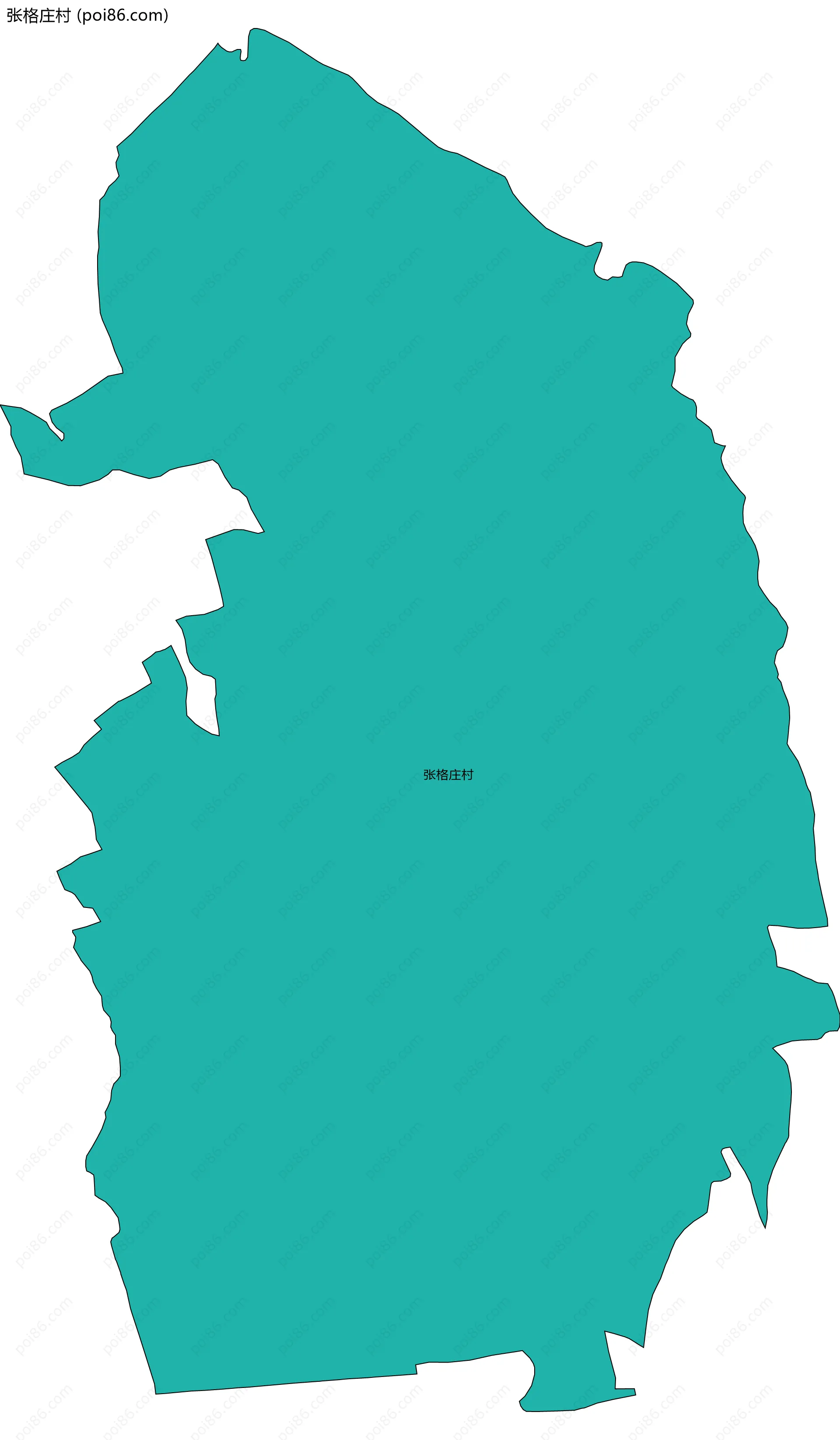 张格庄村边界地图