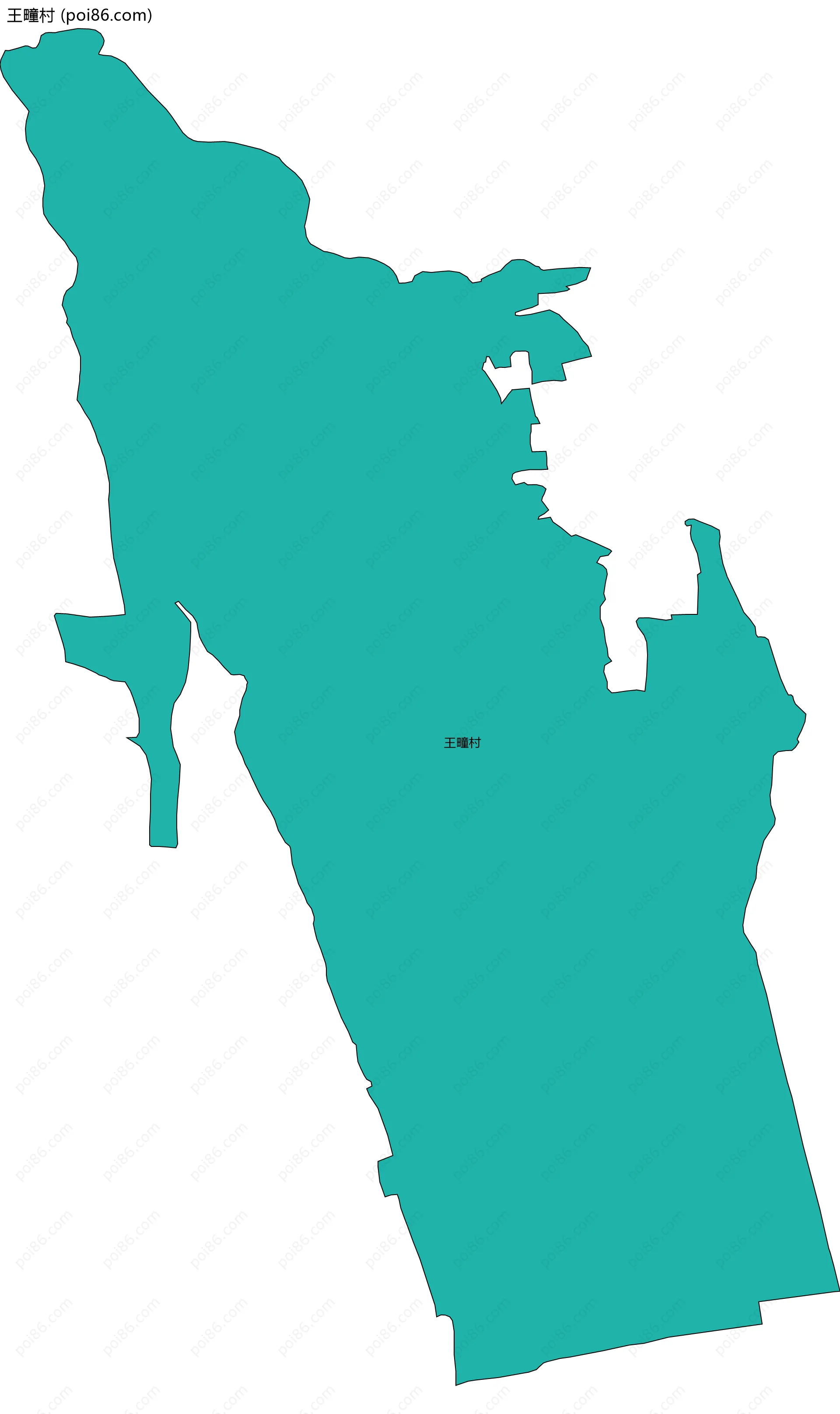 王疃村边界地图