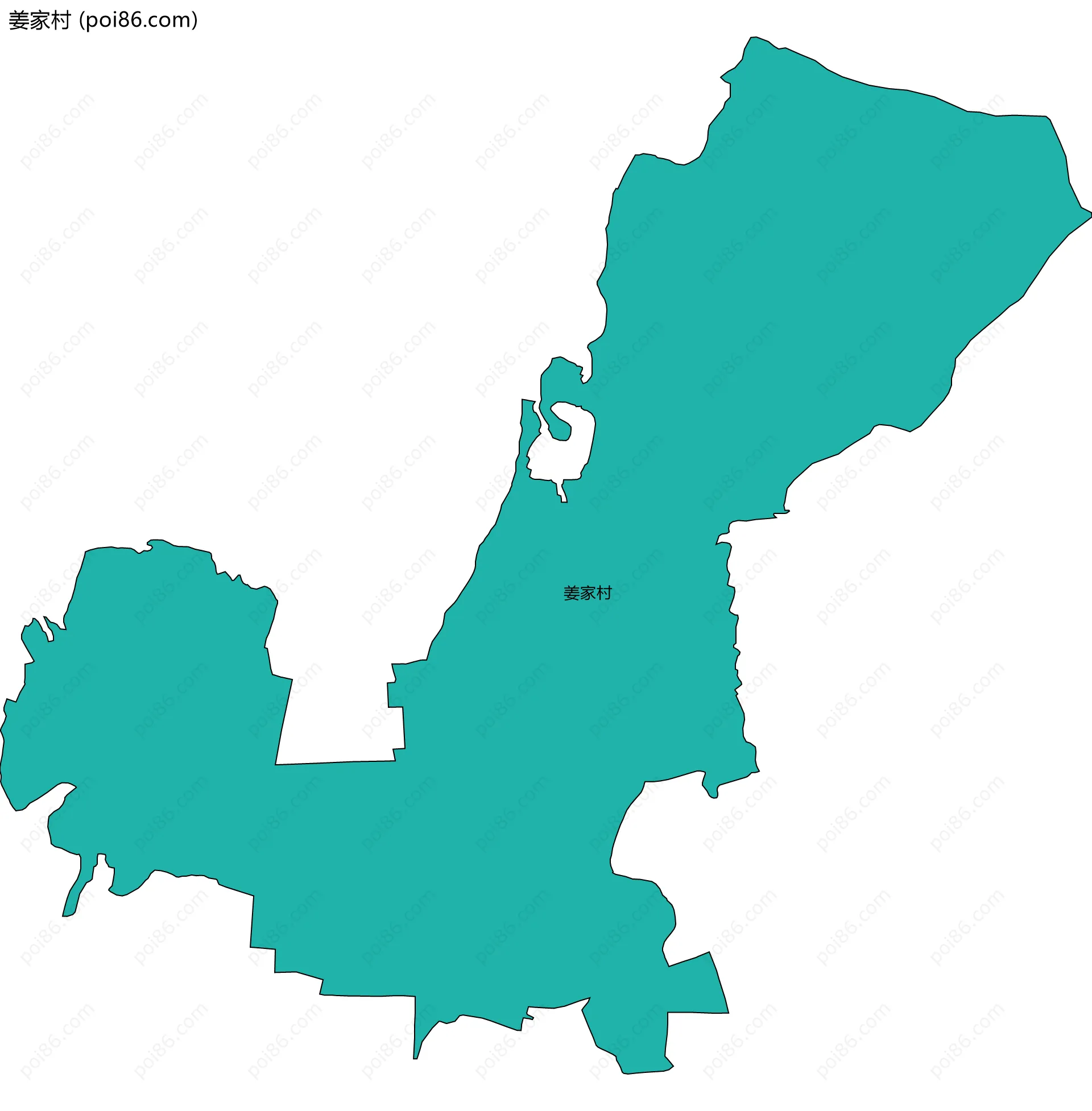 姜家村边界地图