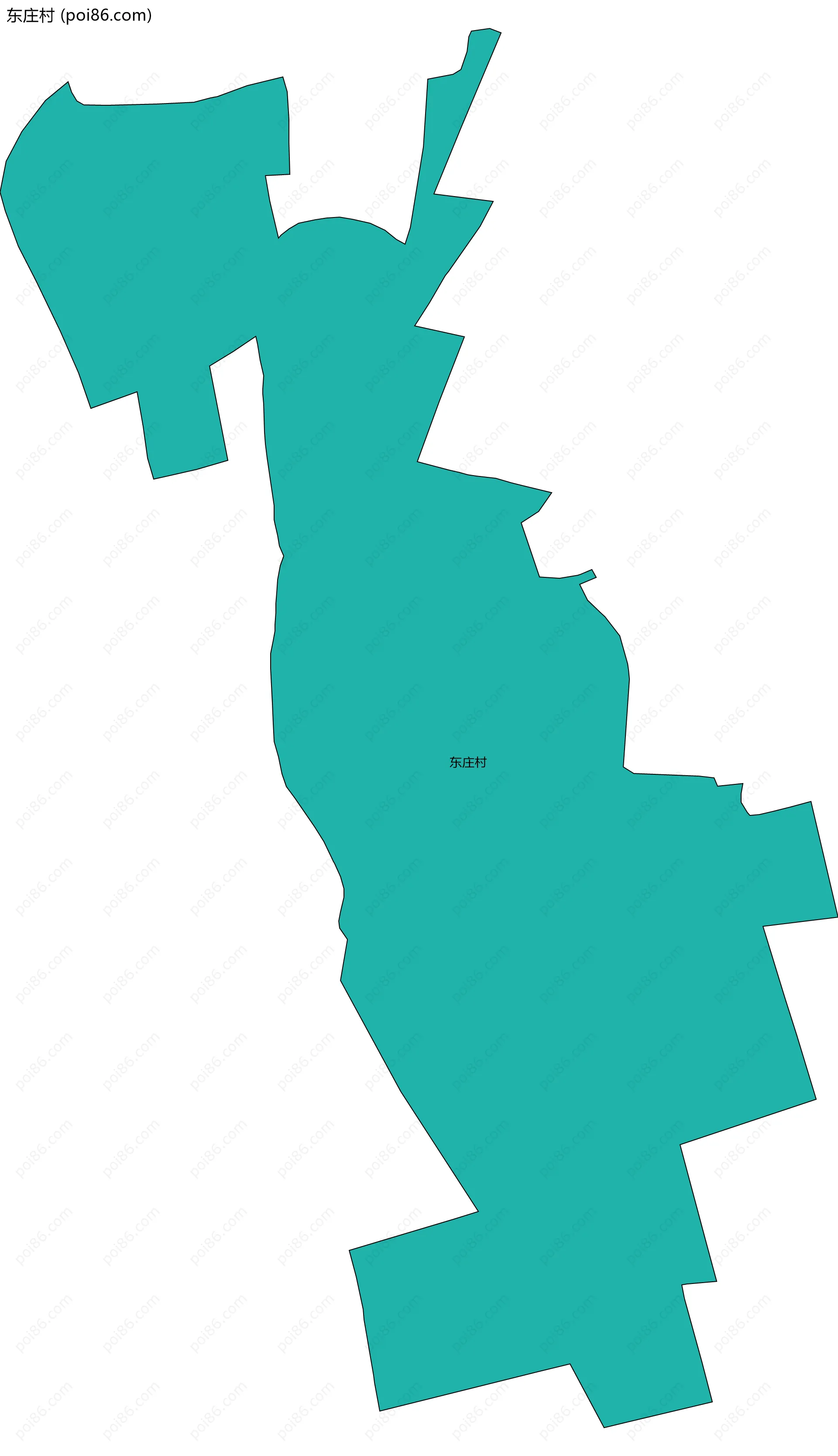 东庄村边界地图