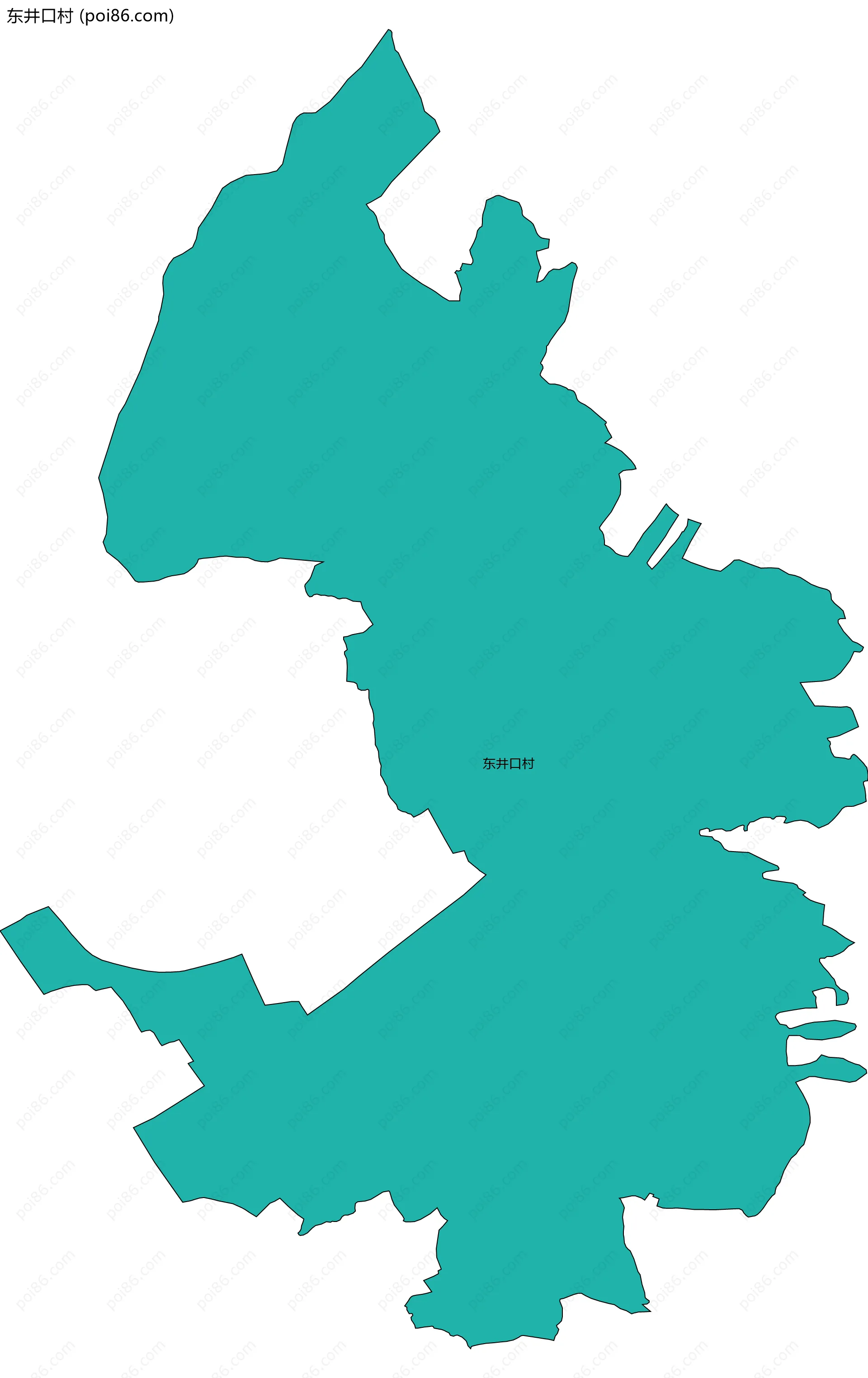 东井口村边界地图