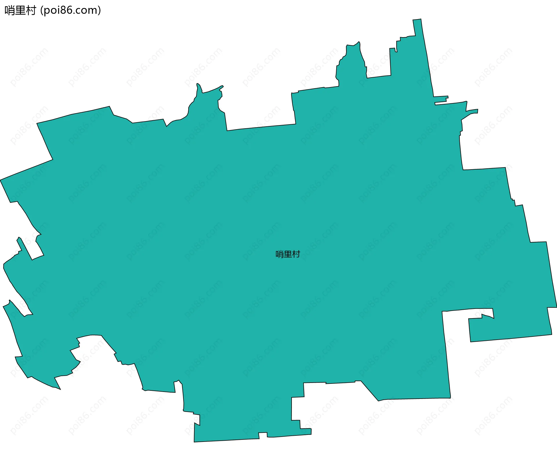 哨里村边界地图